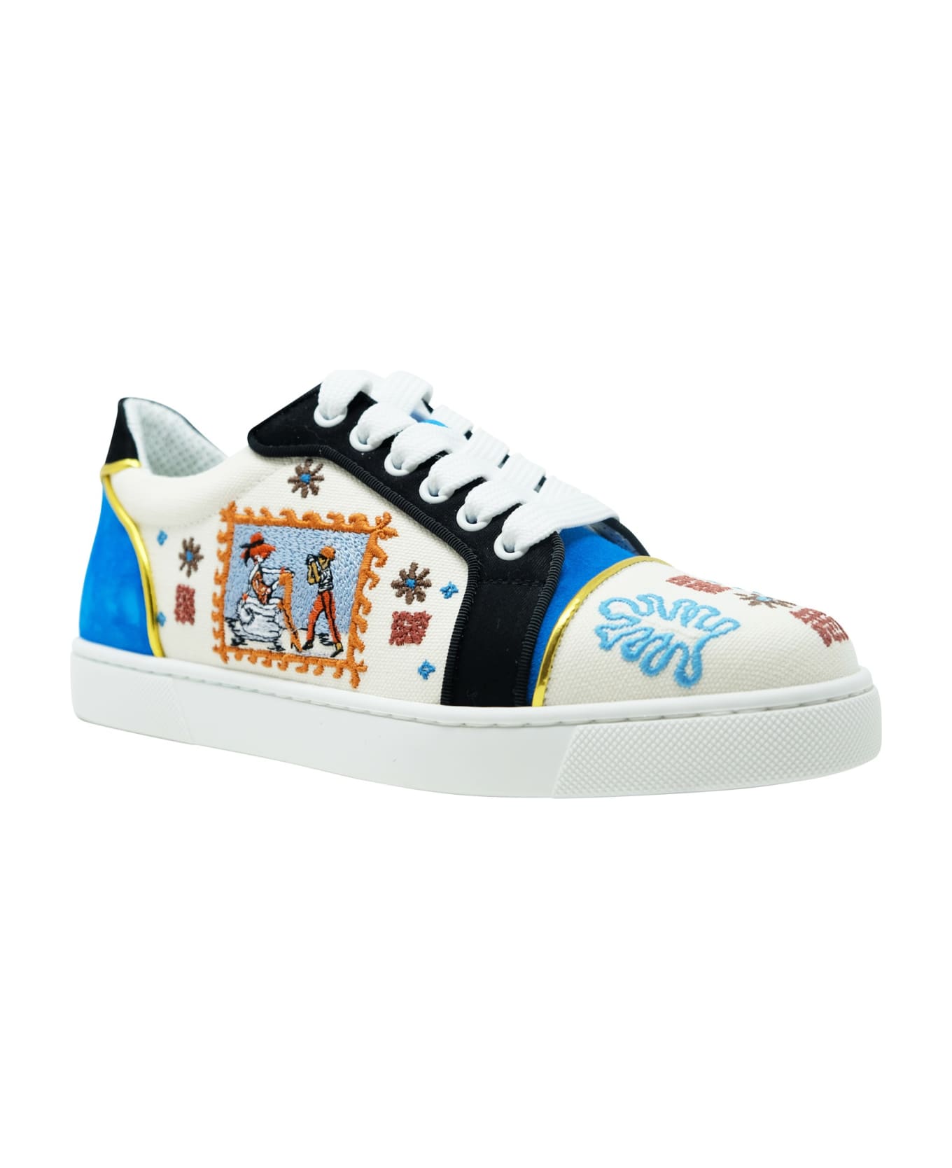 Christian Louboutin 3220060 Cma3 Multi Leather Olona Brodee Vieira Sneakers - MULTICOLOR スニーカー
