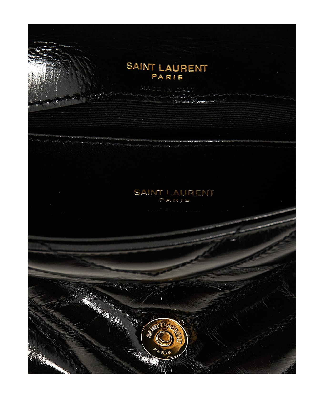 Saint Laurent 
college Mini
 Crossbody Bag - Black  