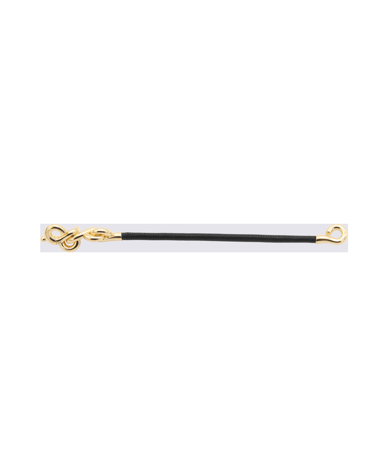 Bottega Veneta Black Leather Loop Bracelet - Black ブレスレット