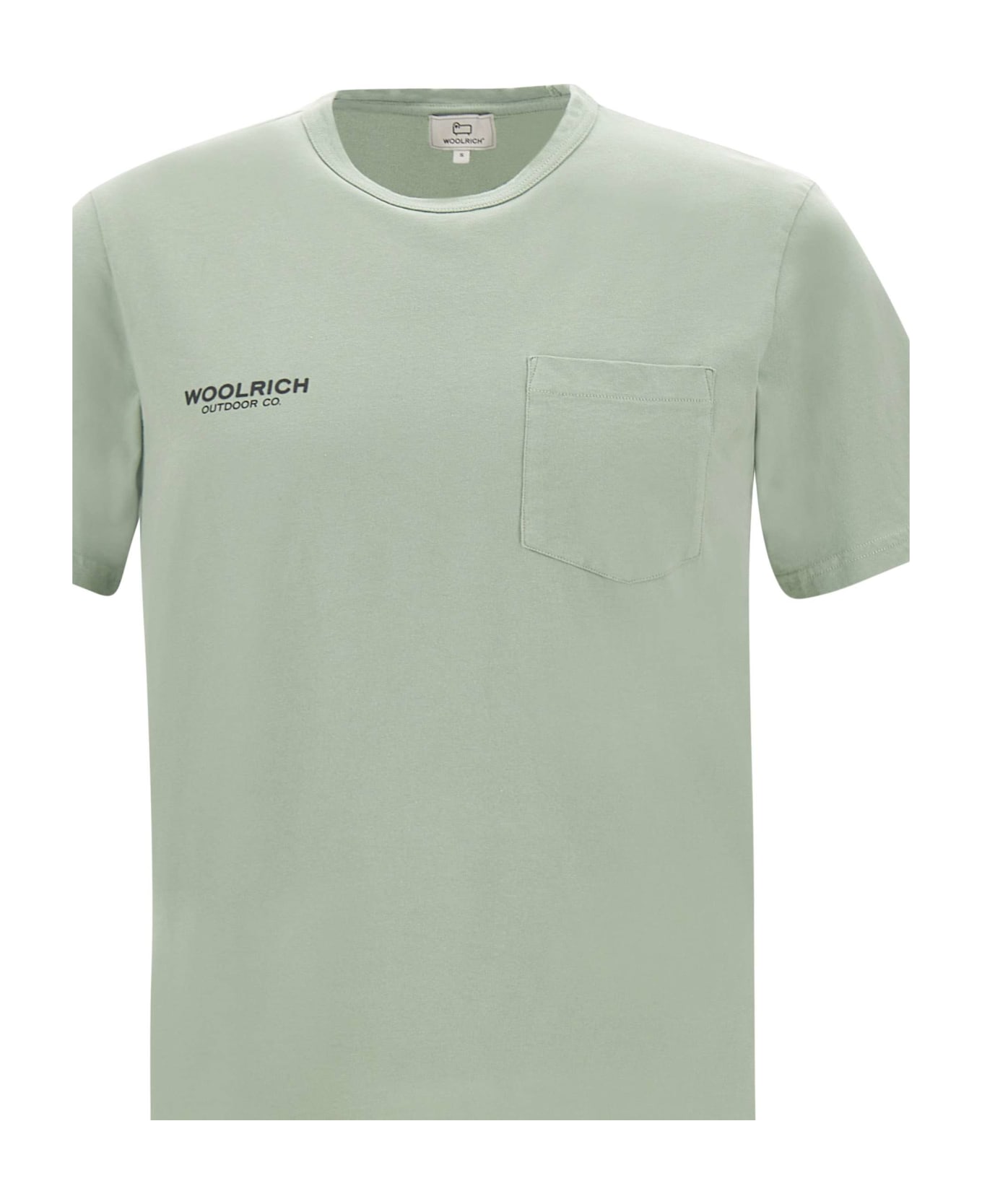 Woolrich Cotton T-shirt - GREEN
