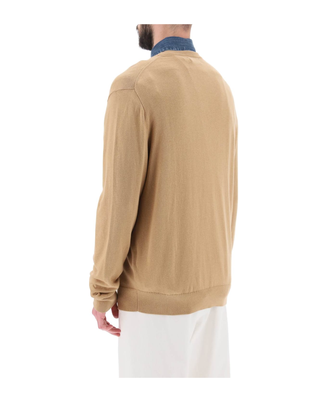 Polo Ralph Lauren Sweater In Cotton And Cashmere - BURLAP TAN (Beige)