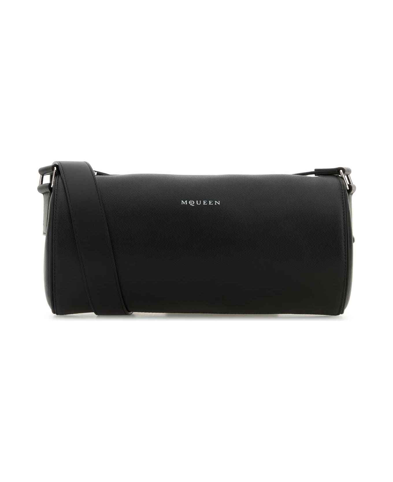 Alexander McQueen Black Leather Mcqueen Roller Crossbody Bag - Black