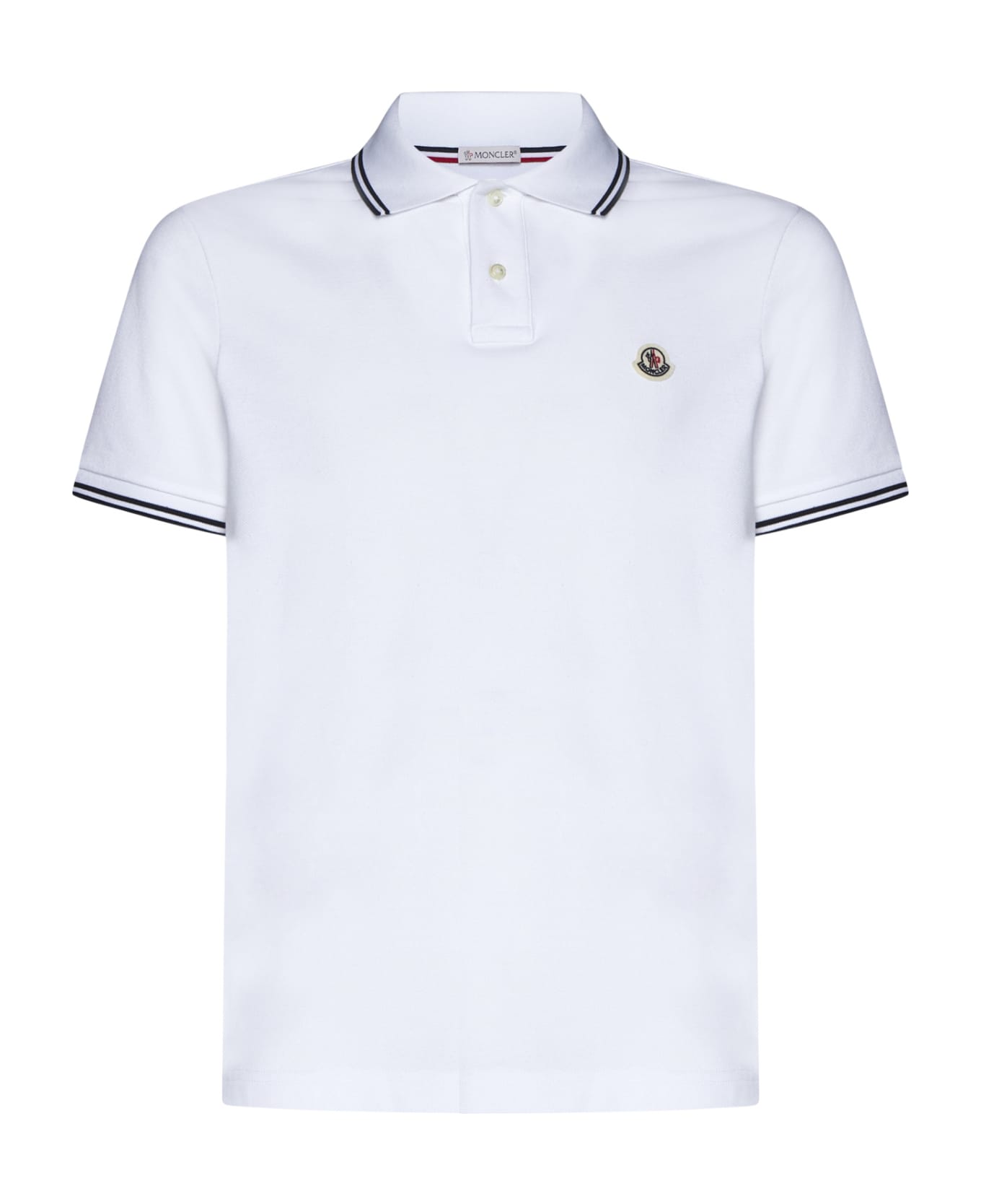 Moncler Polo Shirt - Bianco