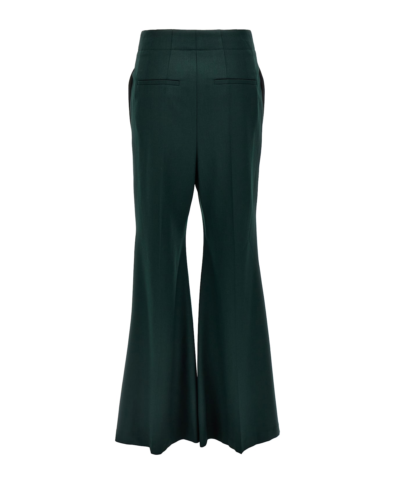 Victoria Beckham 
wide Leg Kick
 Pants - Green