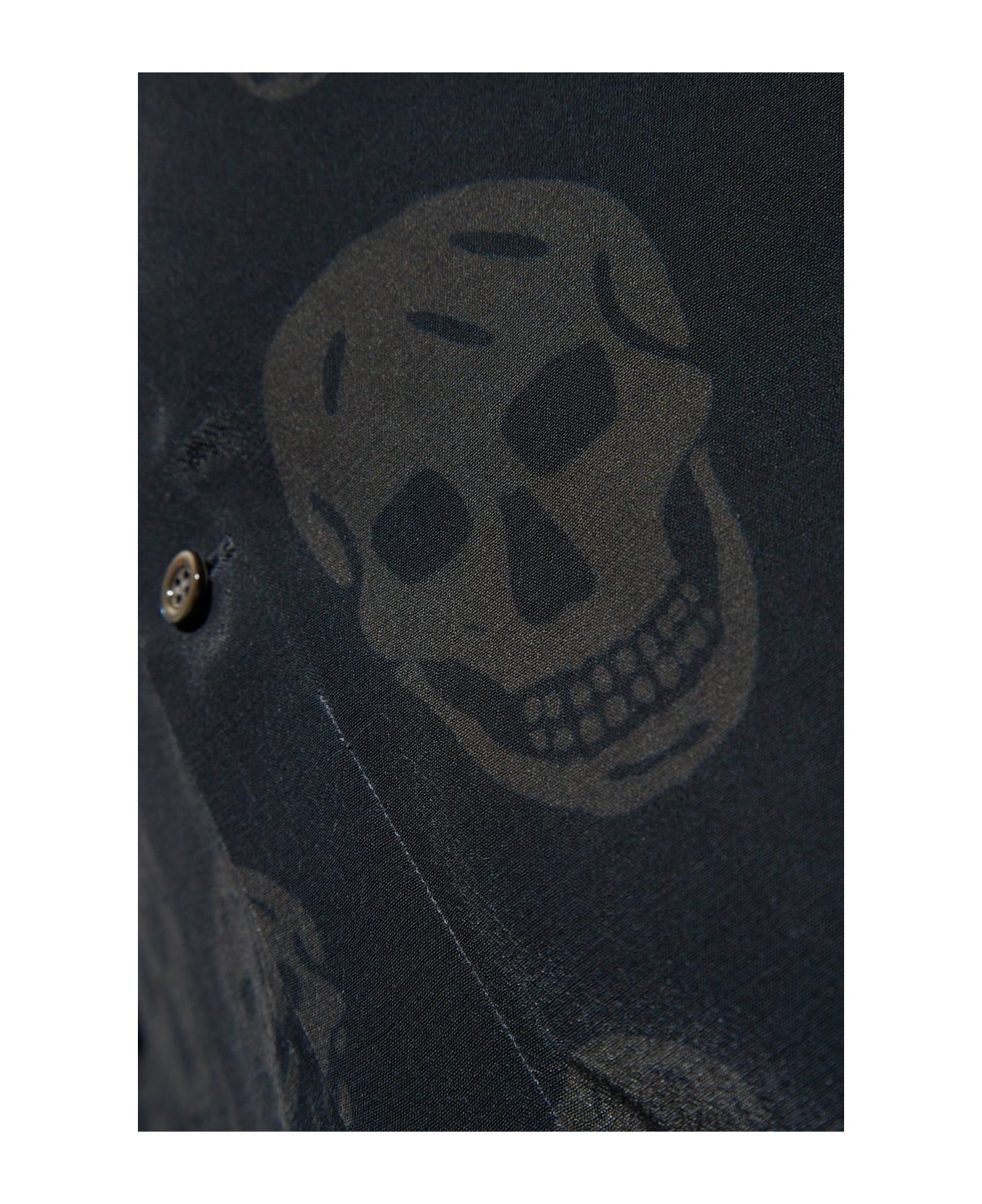 Alexander McQueen Shirt With A Distinctive Skull Motif - BLACK