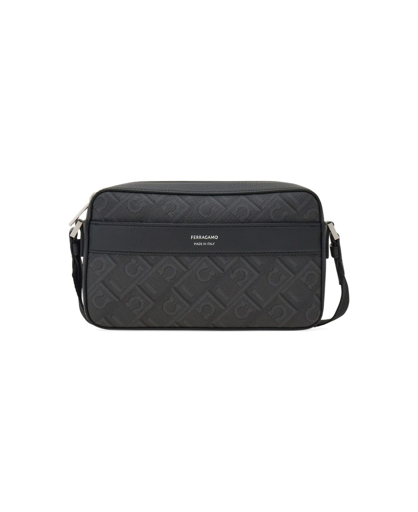 Ferragamo Monogram Crossbody Bag - Black