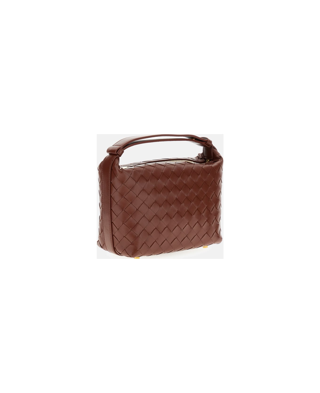 Bottega Veneta Mini Wallace Leather Shoulder Bag - Brown