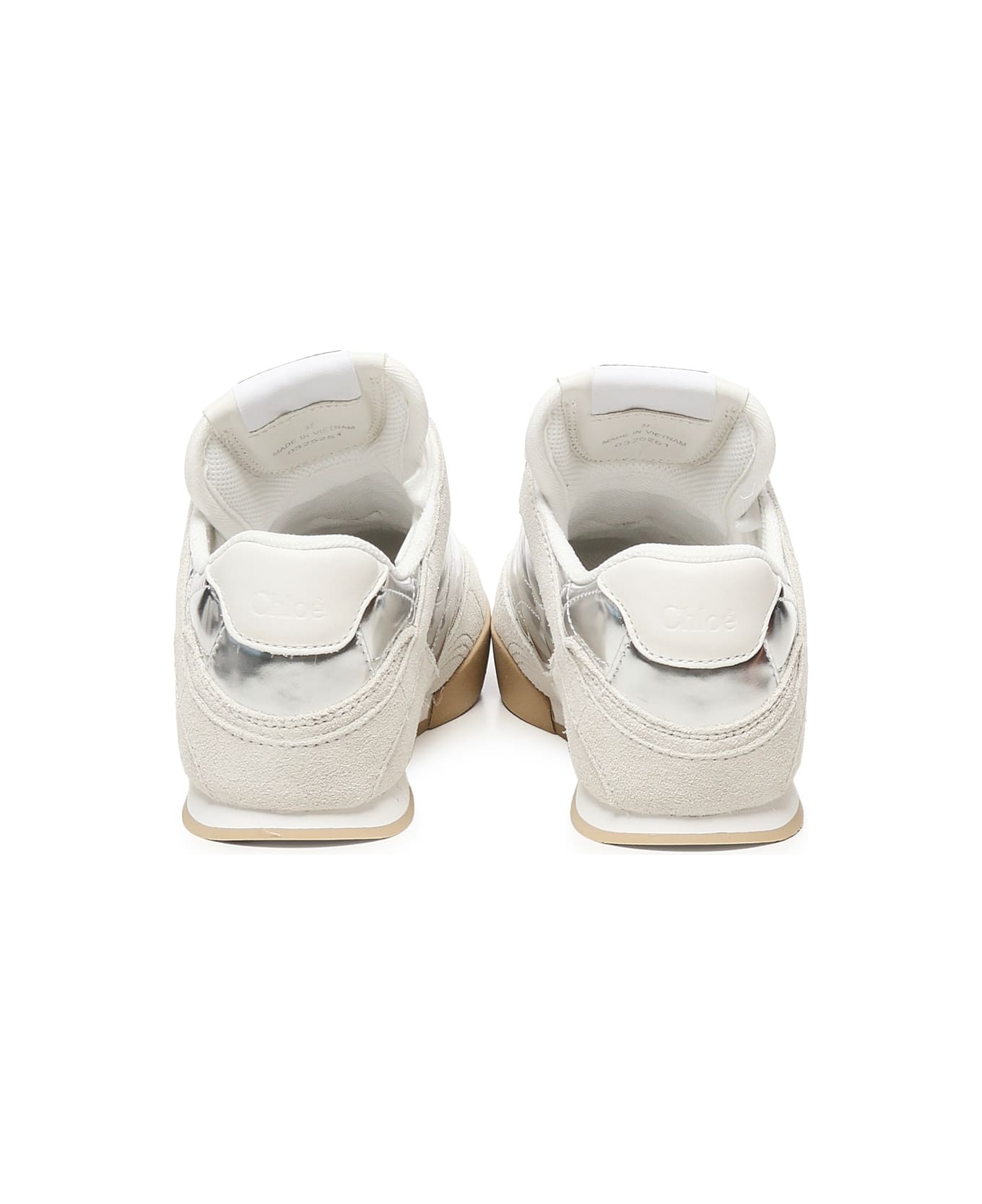Chloé Kick Sneakers - Silver