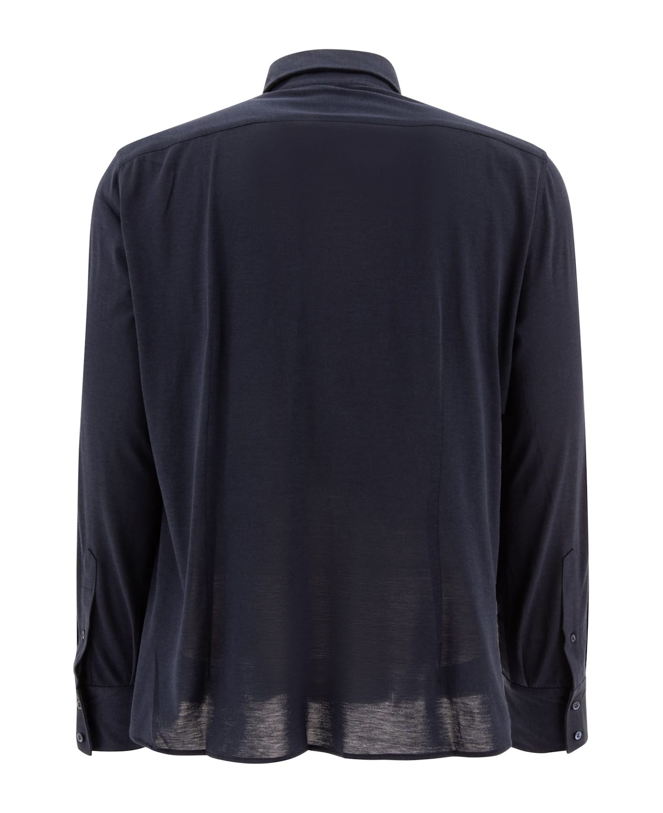 Brunello Cucinelli Buttoned Long-sleeved Shirt - BLUE