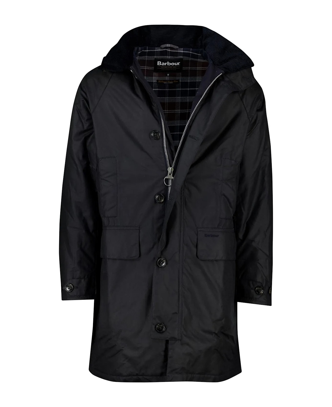 Barbour Beaudale Wax Trench Coat - Navy