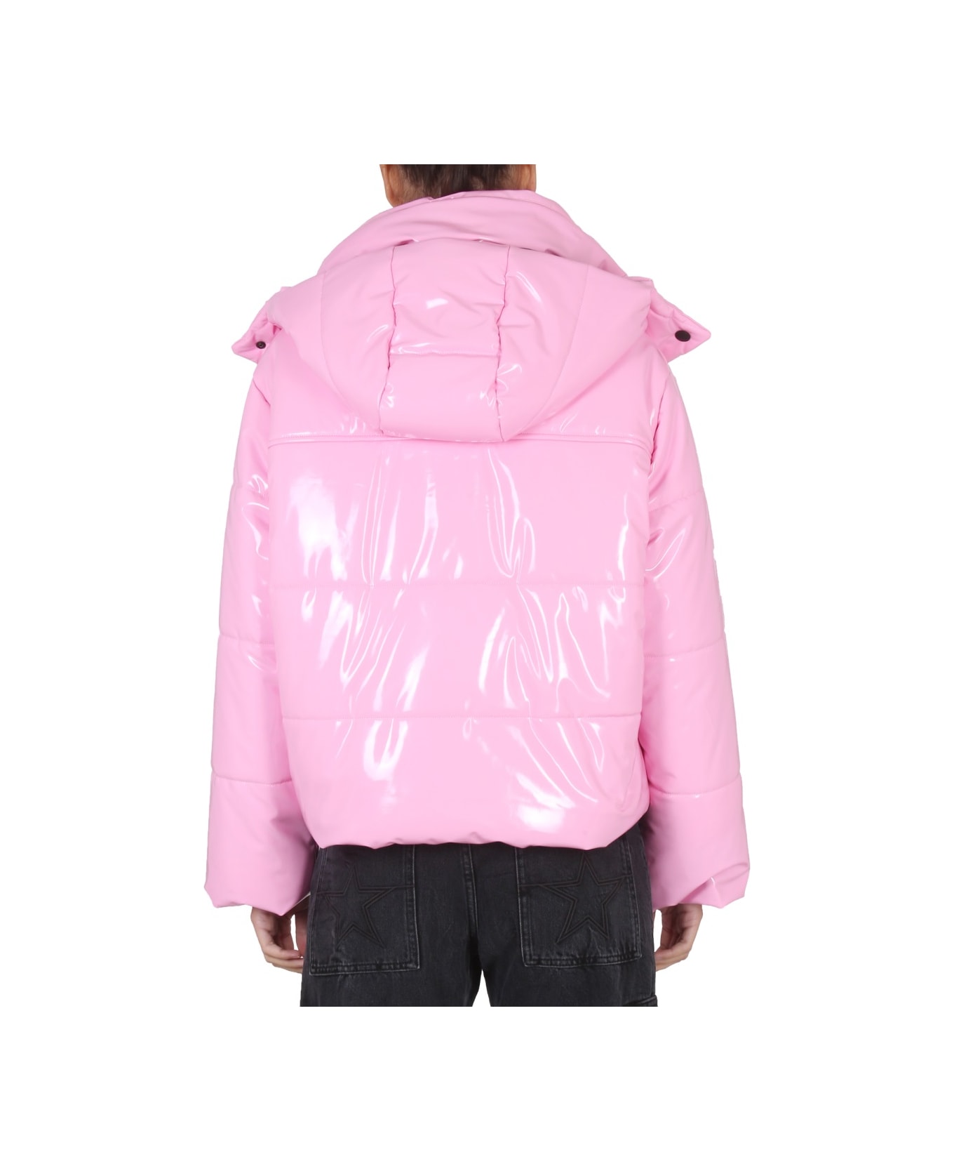MSGM Down Jacket With Hood - PINK