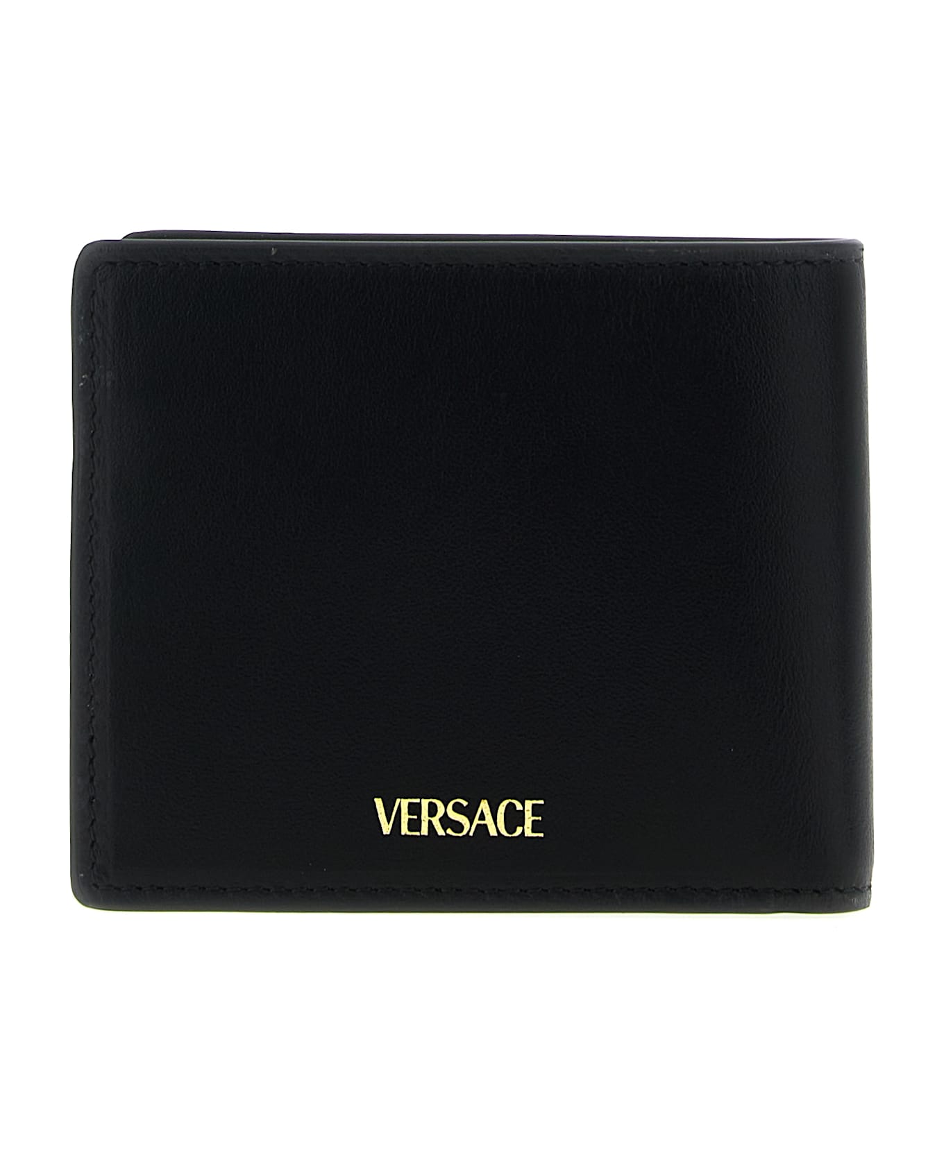 Versace 'v Logo' Wallet - Black  