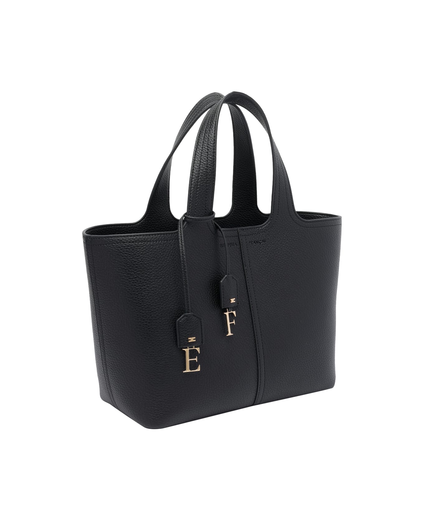 Elisabetta Franchi Medium Tote Bag - Black