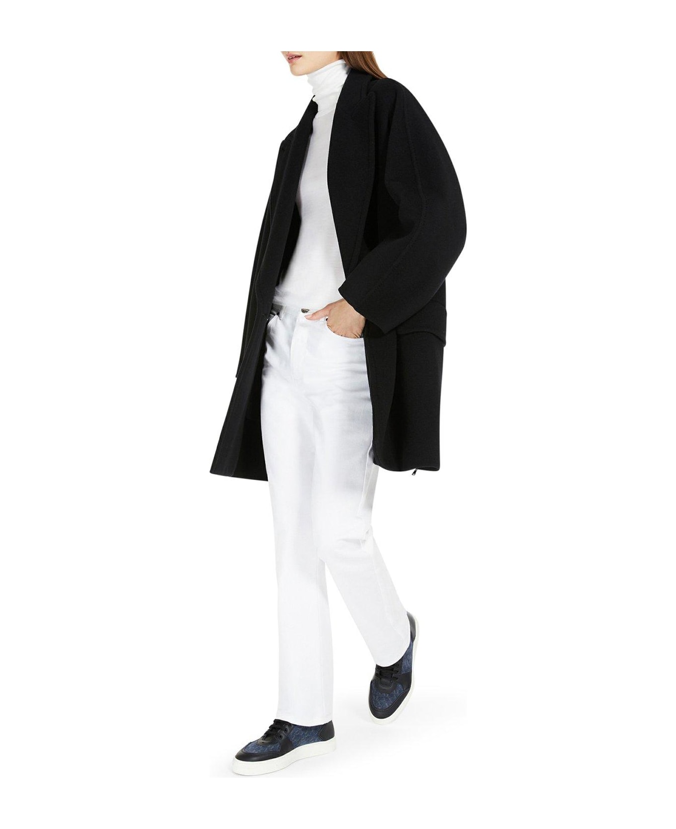 Max Mara Turtleneck Long-sleeved Top - White