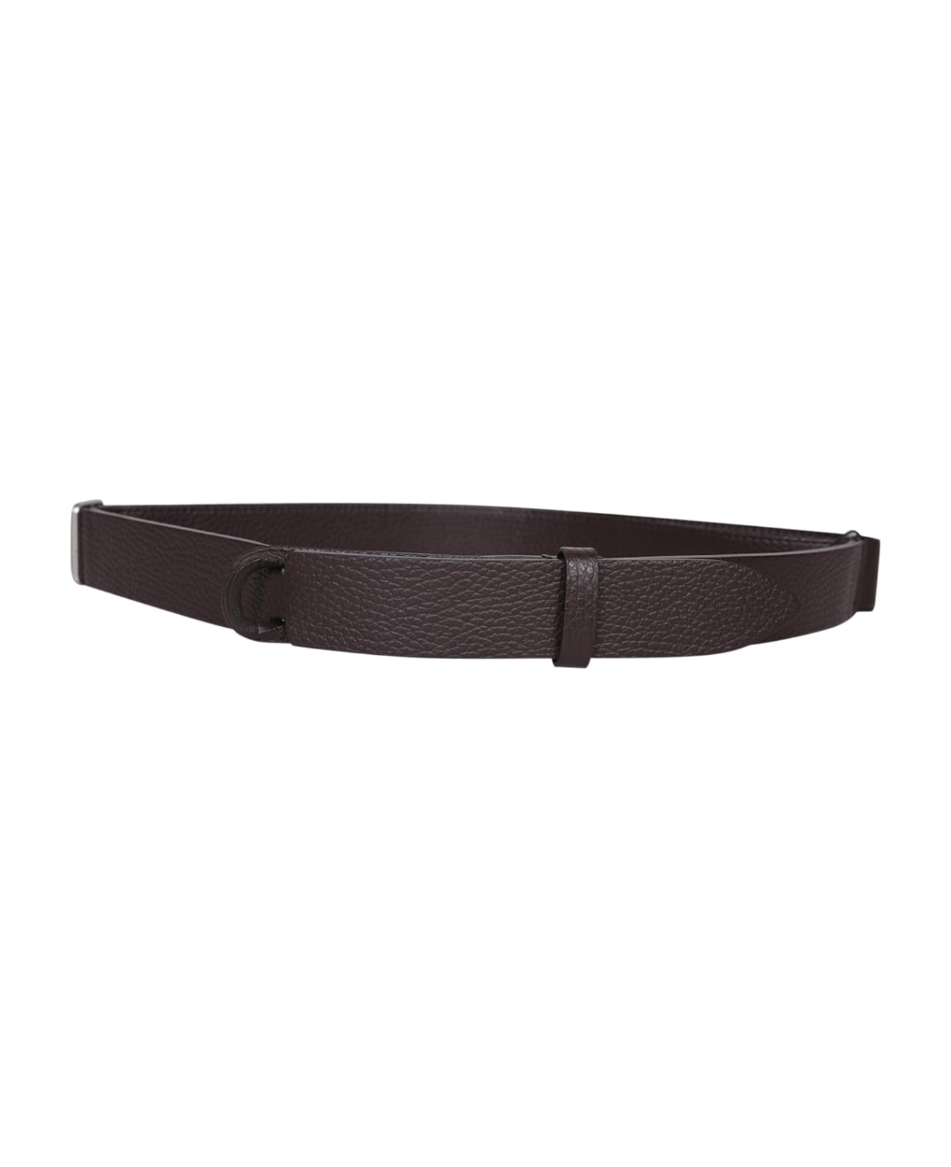 Orciani Micron Nobuckle Brown Belt - Brown