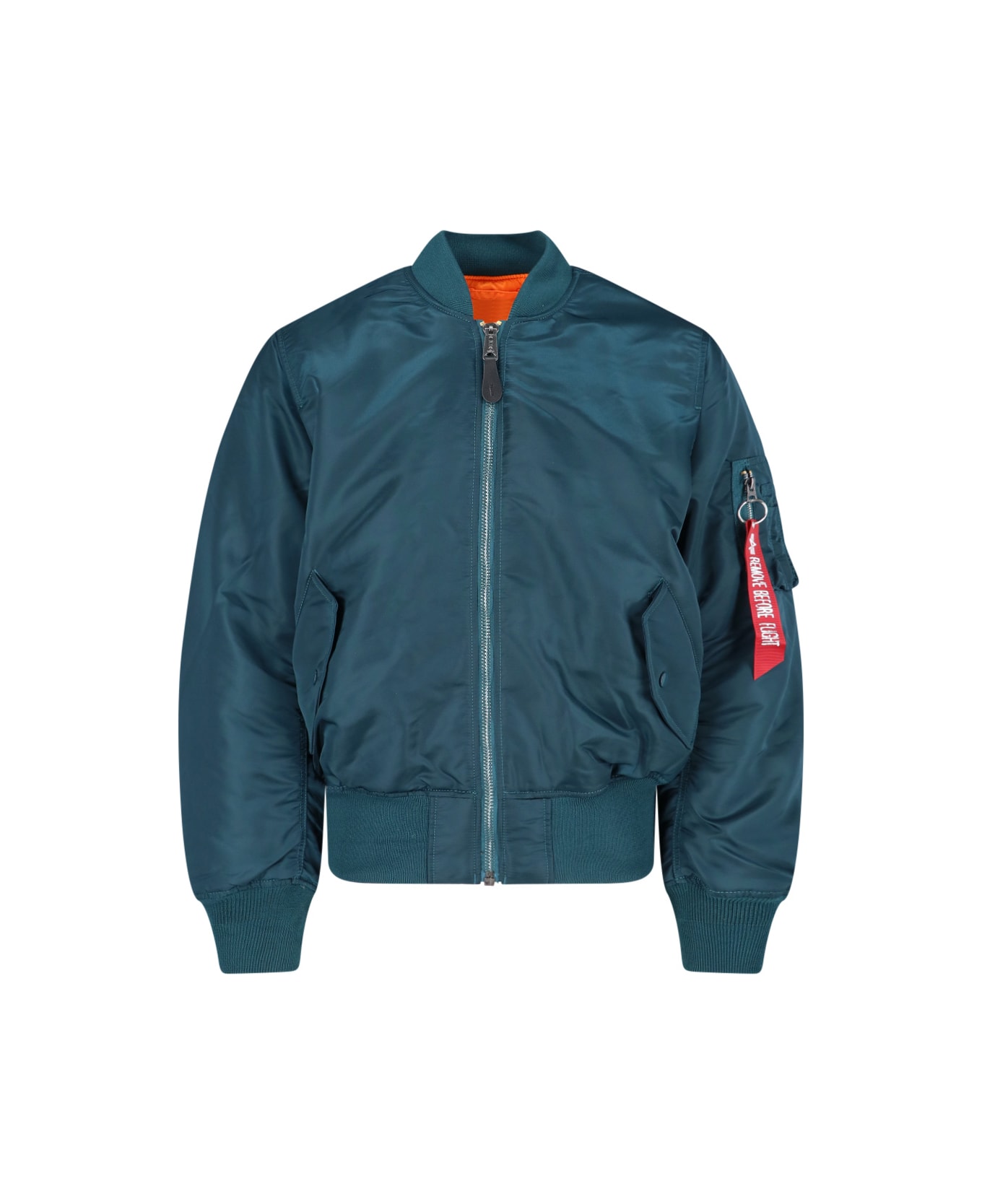 Alpha Industries "heritage Ma-1" Reversible Bomber Jacket - Blue
