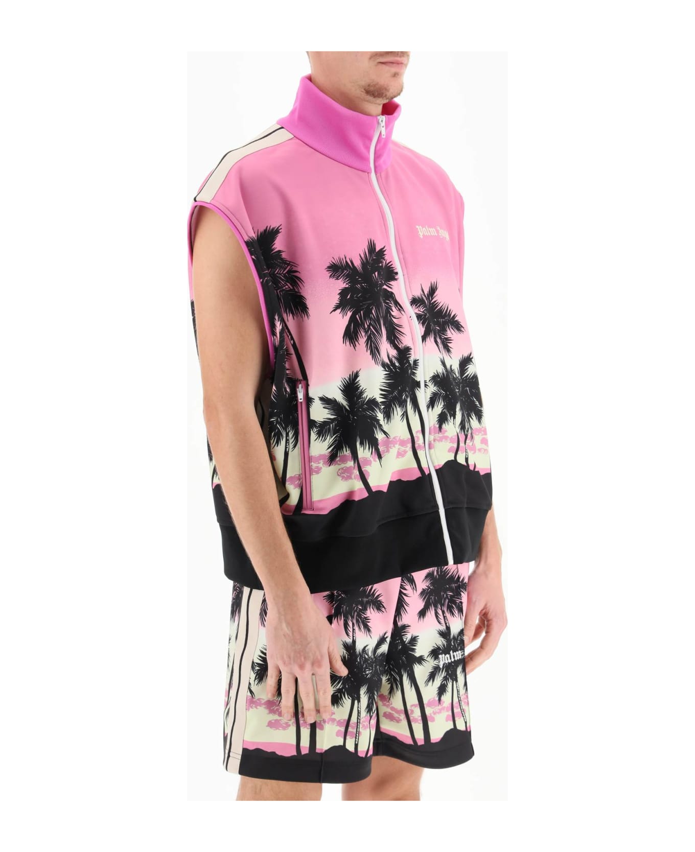 Palm Angels Sunset Track Vest - Pink
