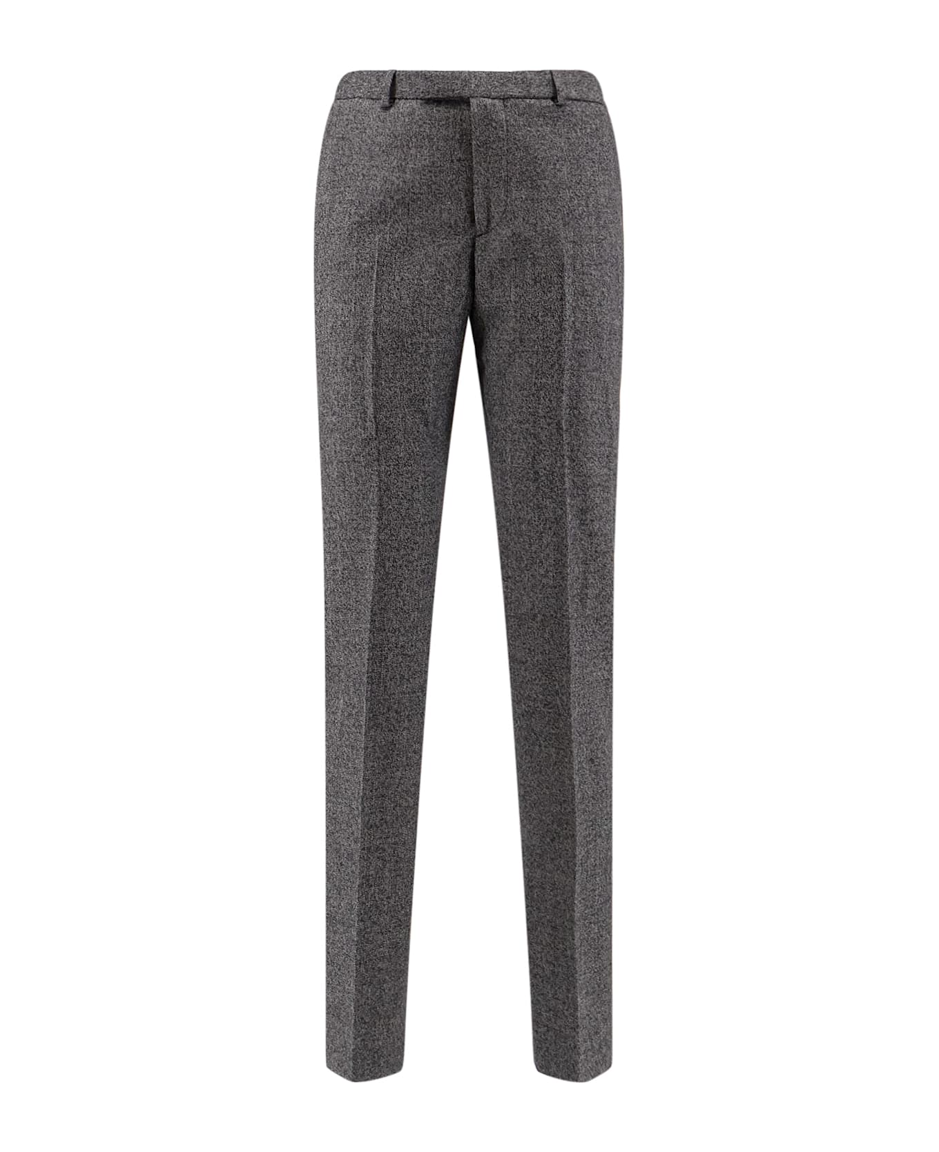 Gucci Mouliné Wool Trousers - Black