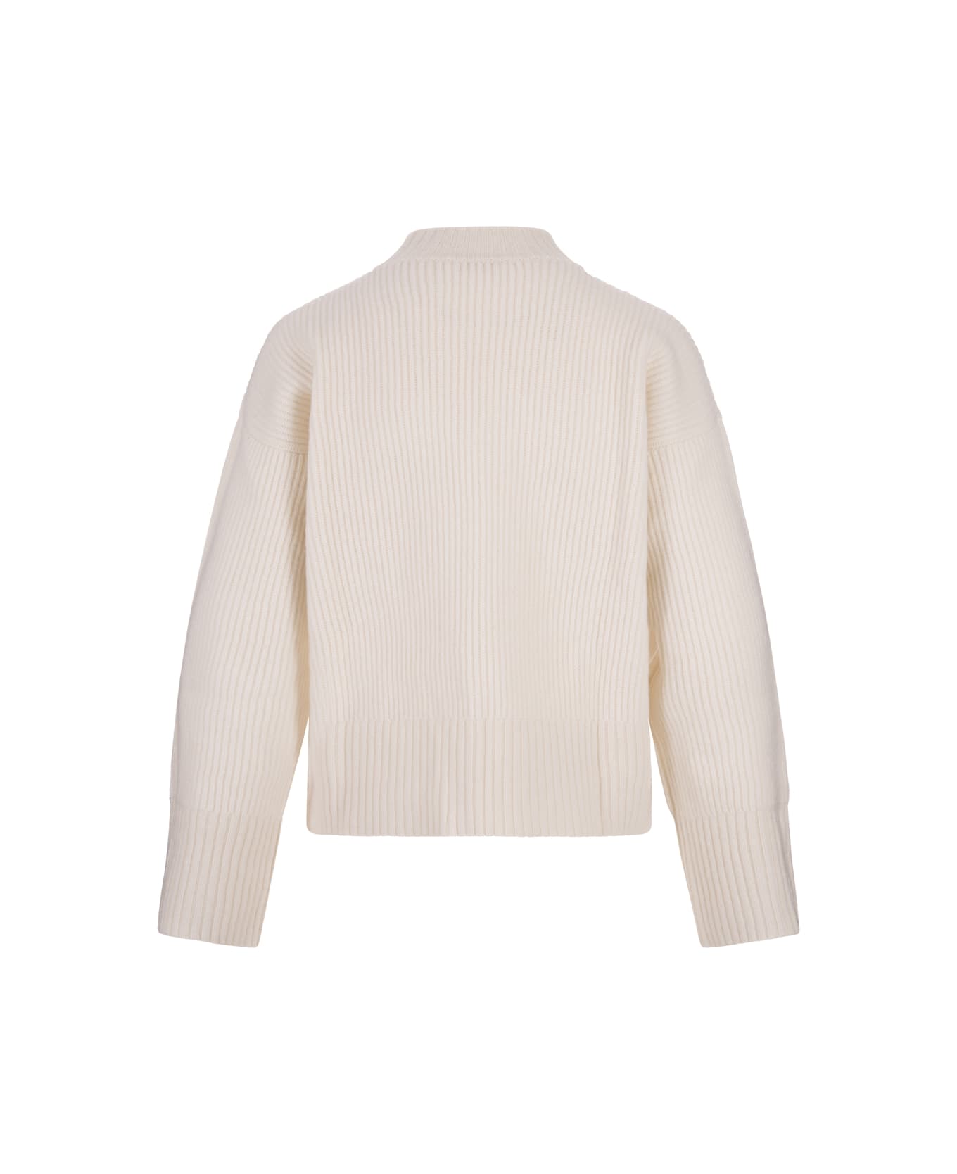 Fedeli Antonia Sweater In Ice Cashmere - White