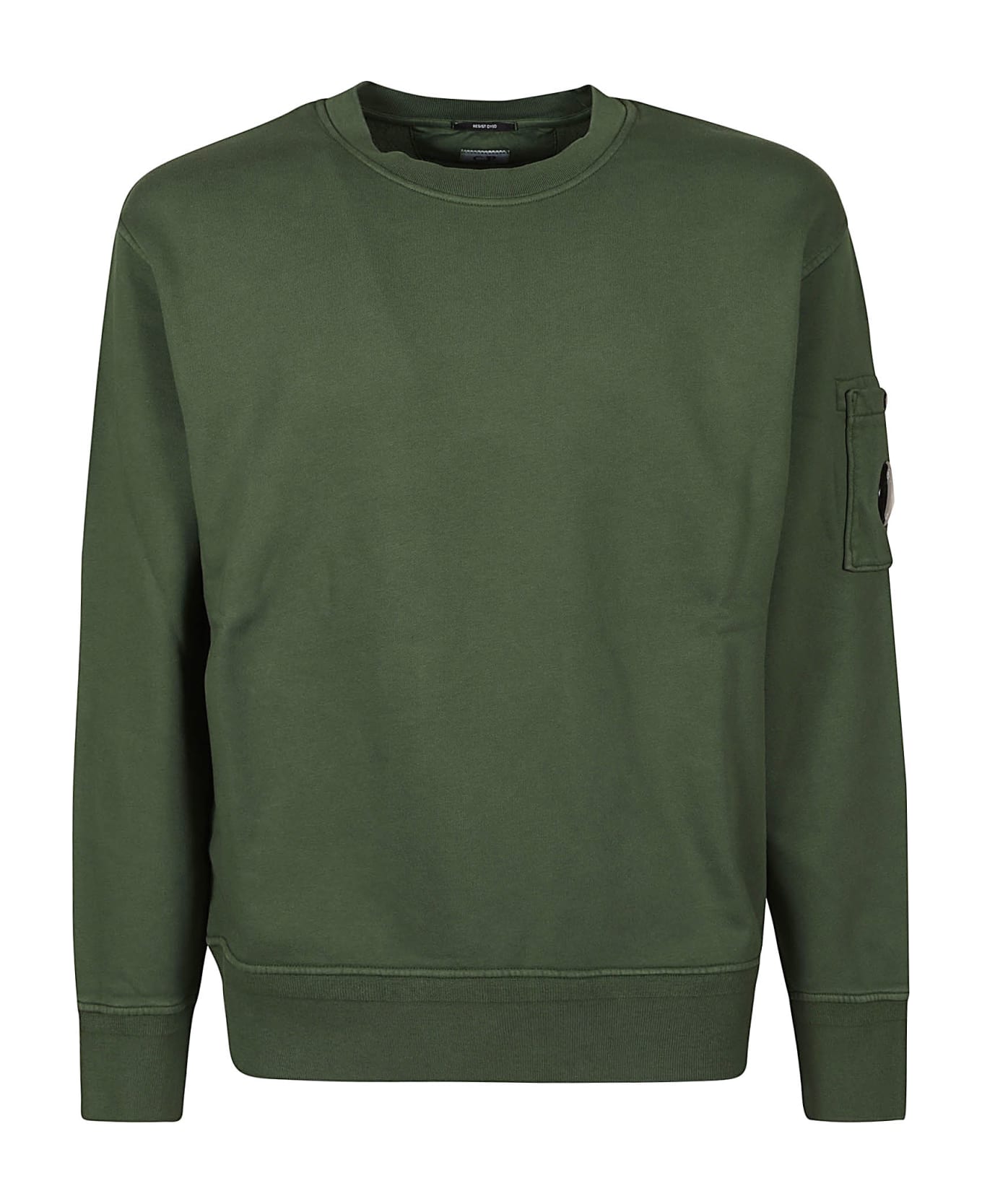 C.P. Company Diagonal Fleece Sweatshirt - DUCK GREEN