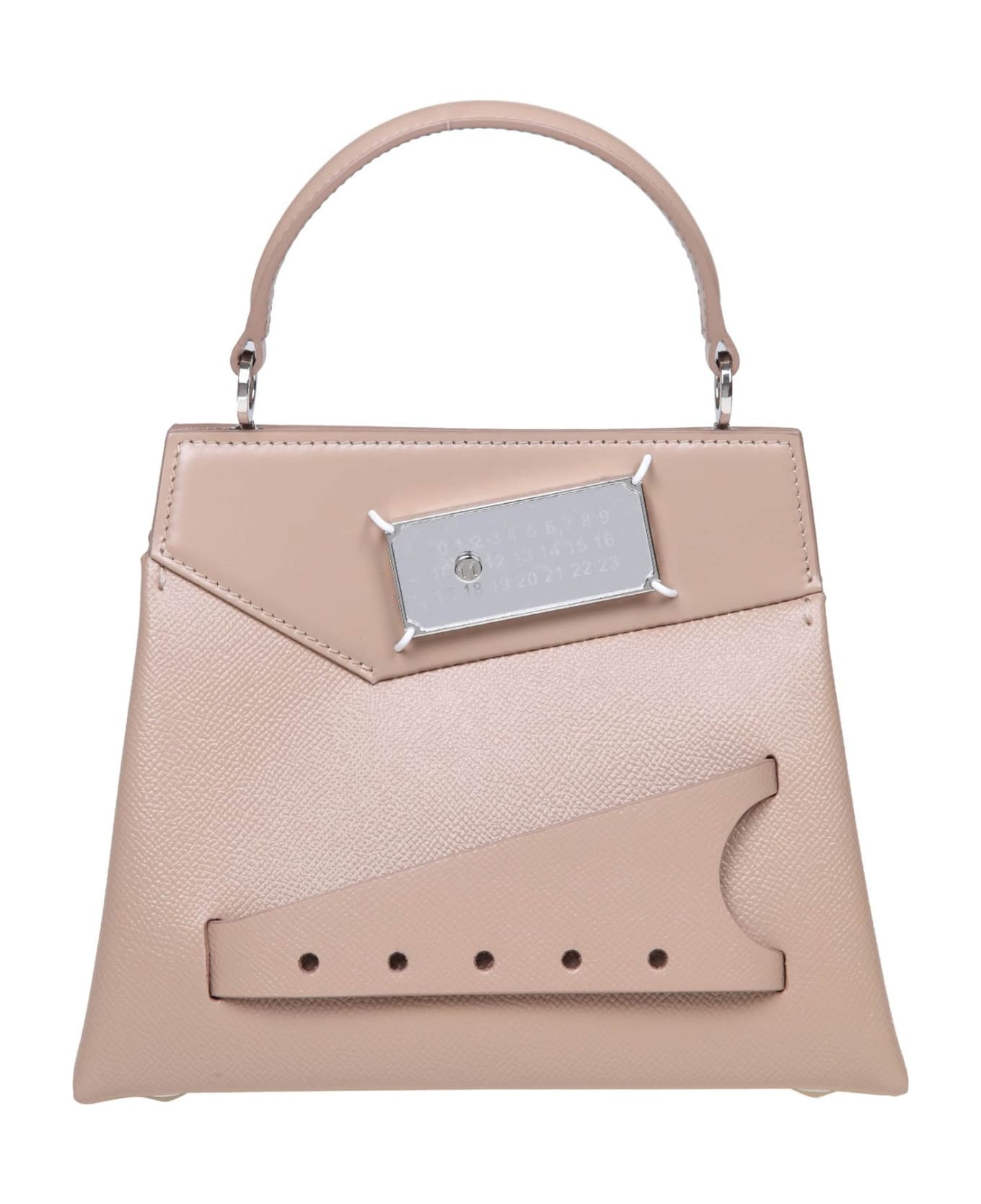 Maison Margiela Small Snatched Handbag In Beige Leather - BEIGE トートバッグ