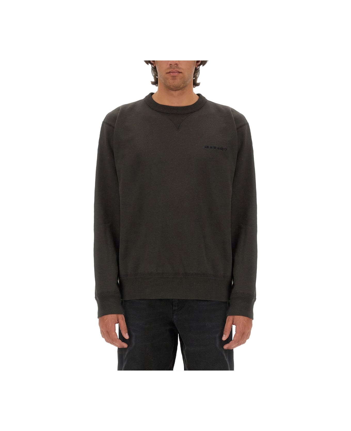 Isabel Marant Sweatshirt With Logo - BLACK