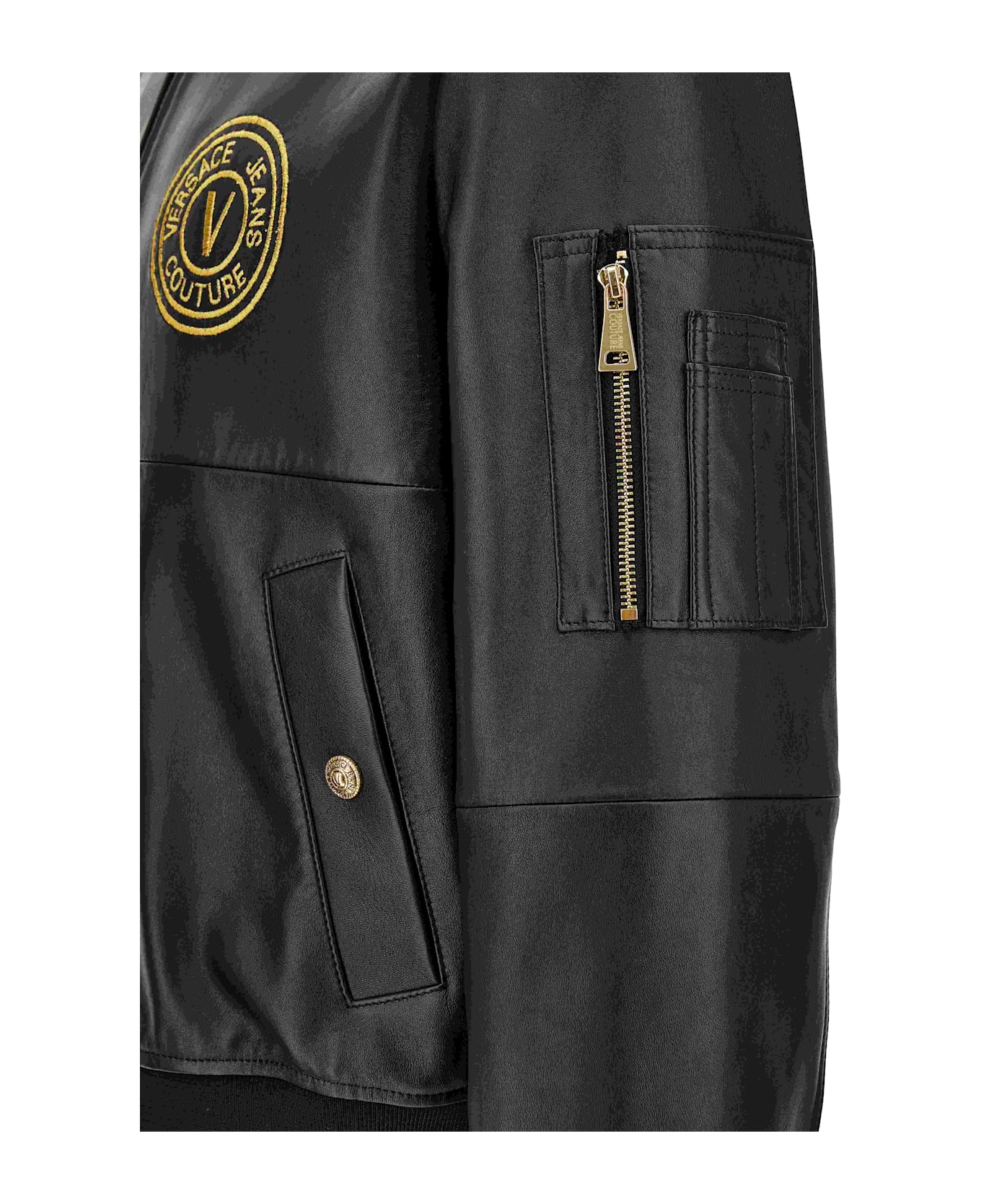 Versace Jeans Couture Leather Jacket - Black