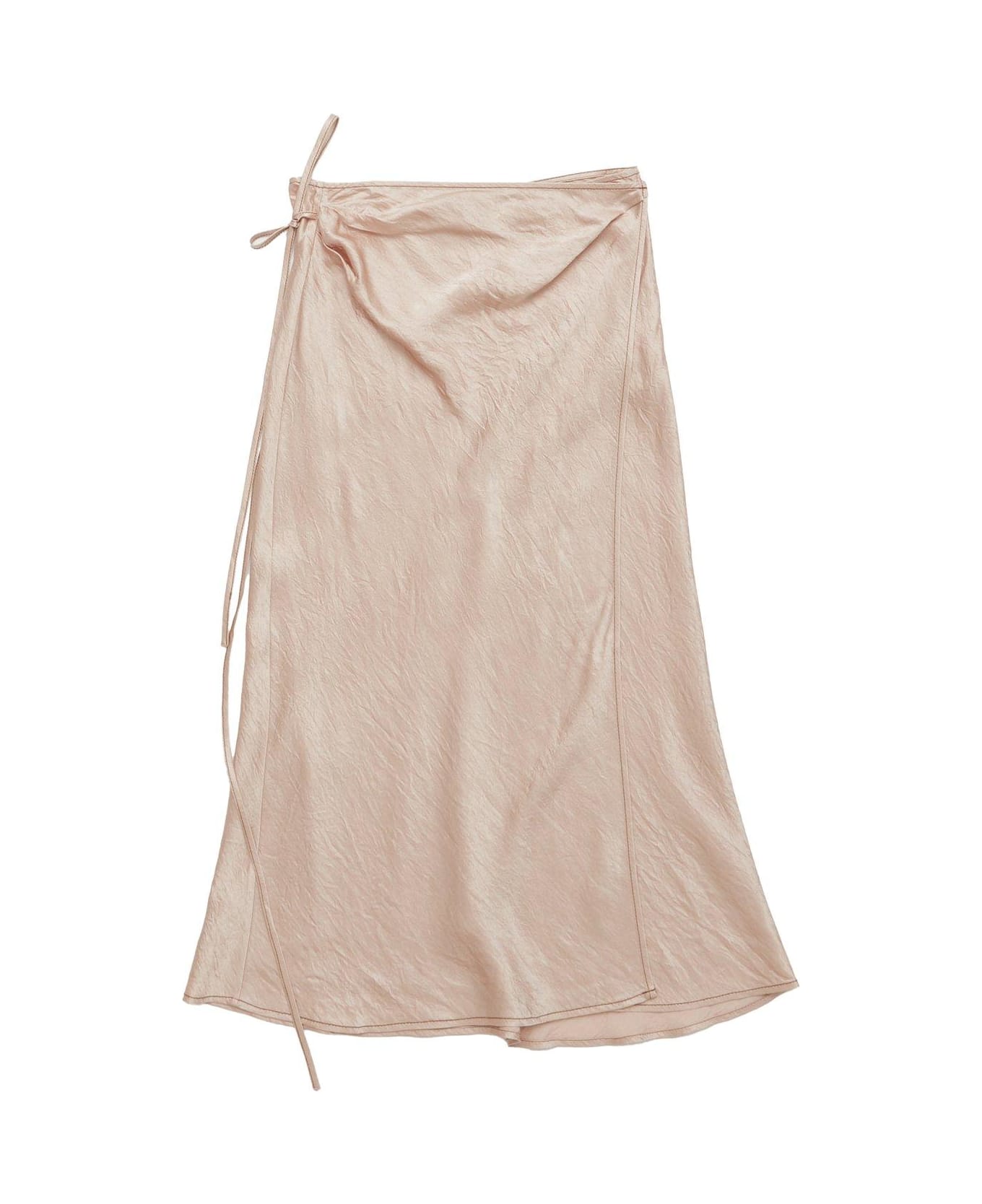 Acne Studios Satin Wrap Skirt - Shell beige