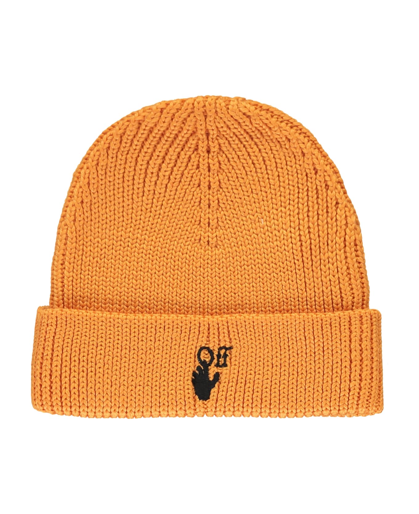 Off-White Logo Wool Beanie - Orange 帽子