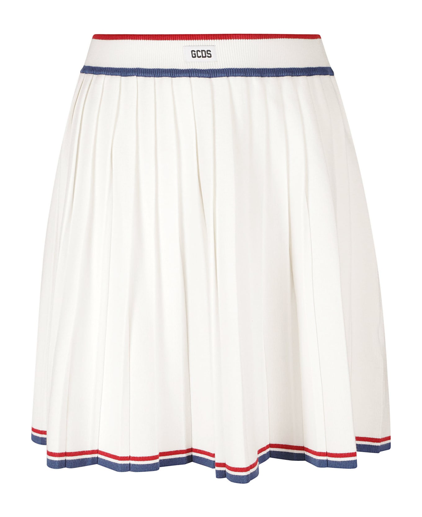 GCDS Pleated Knit Skirt - Off White スカート