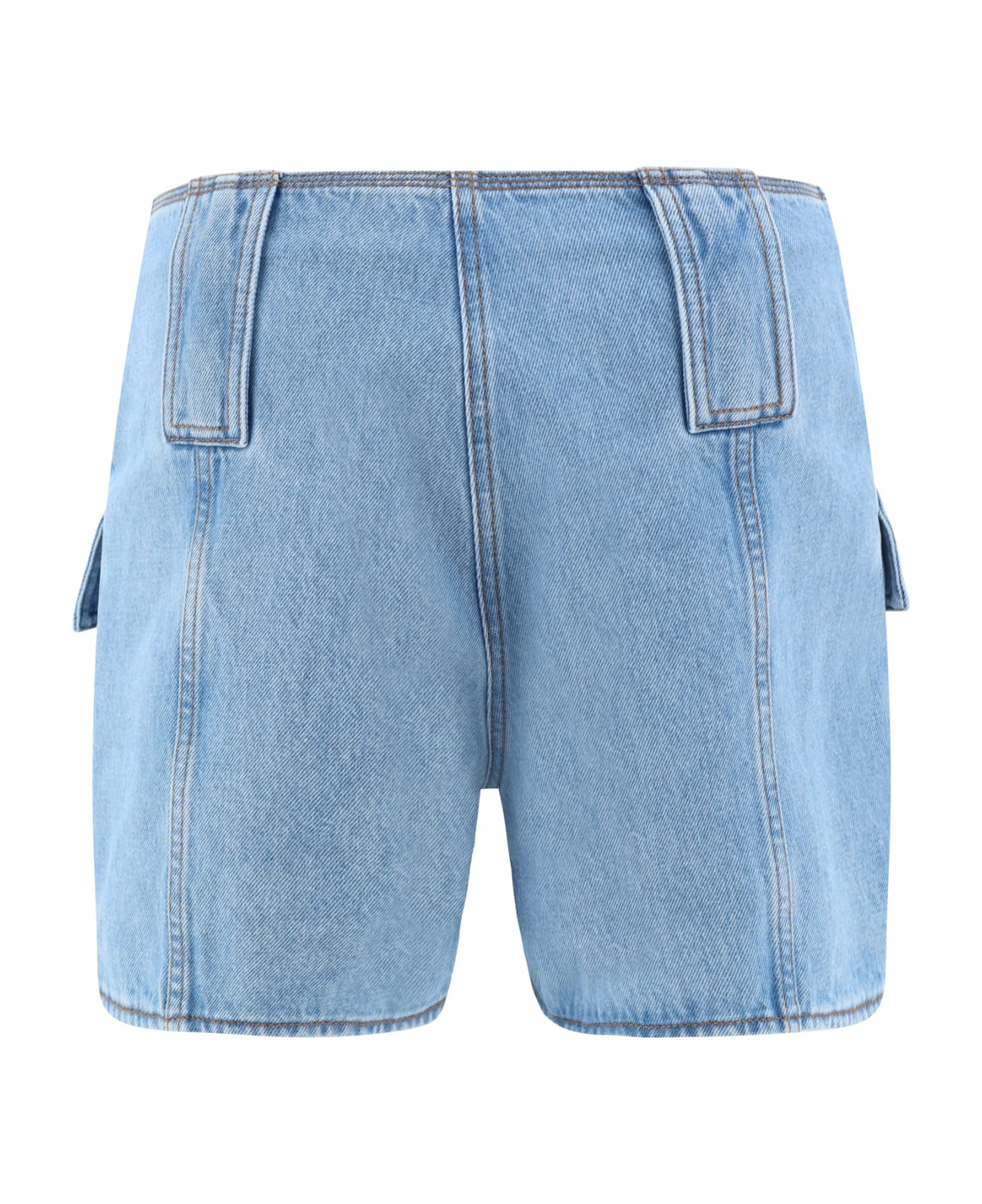 Fendi Baguette Denim Shorts - Blue ショートパンツ