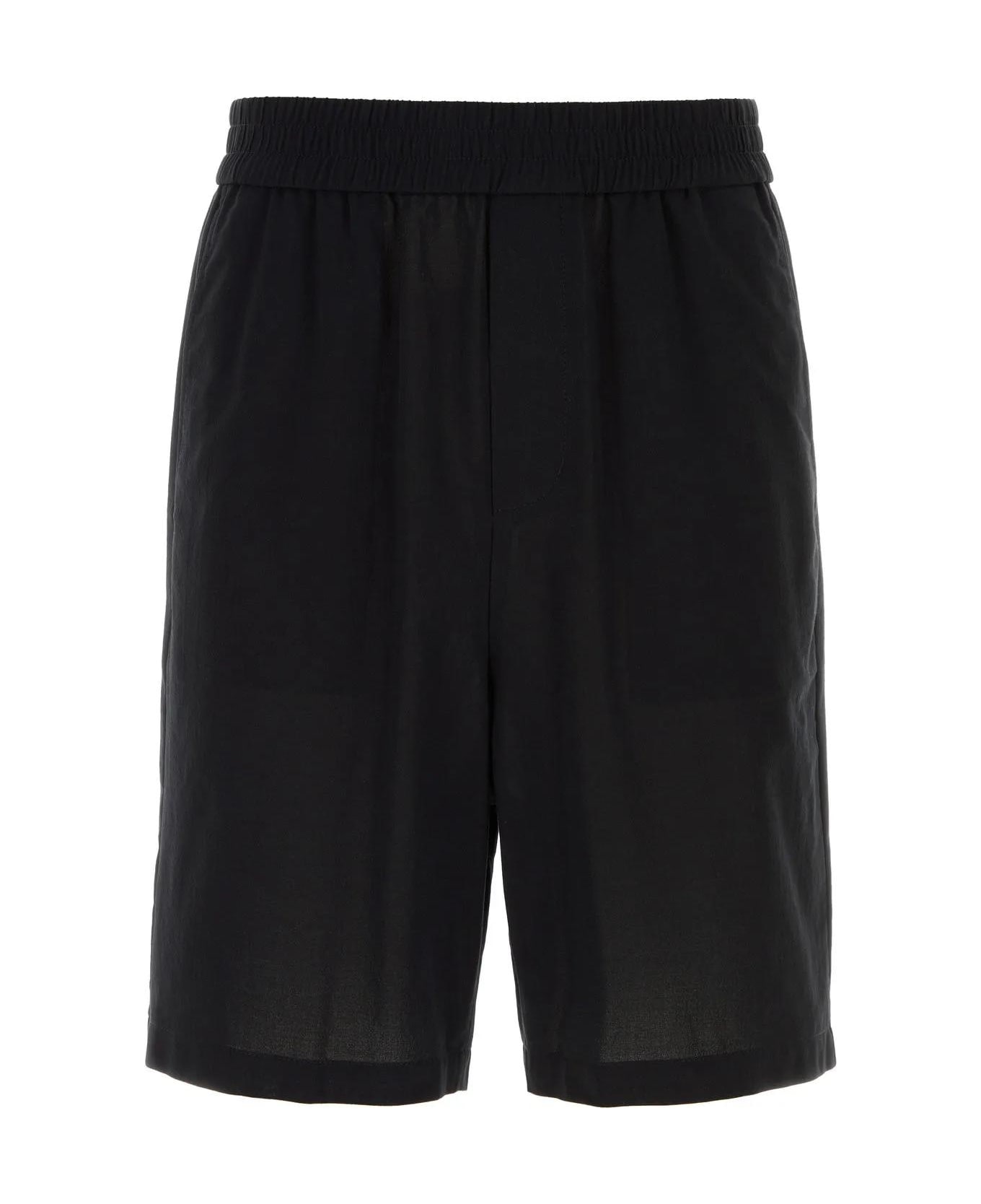 Ami Alexandre Mattiussi Black Cotton Bermuda Shorts - Black