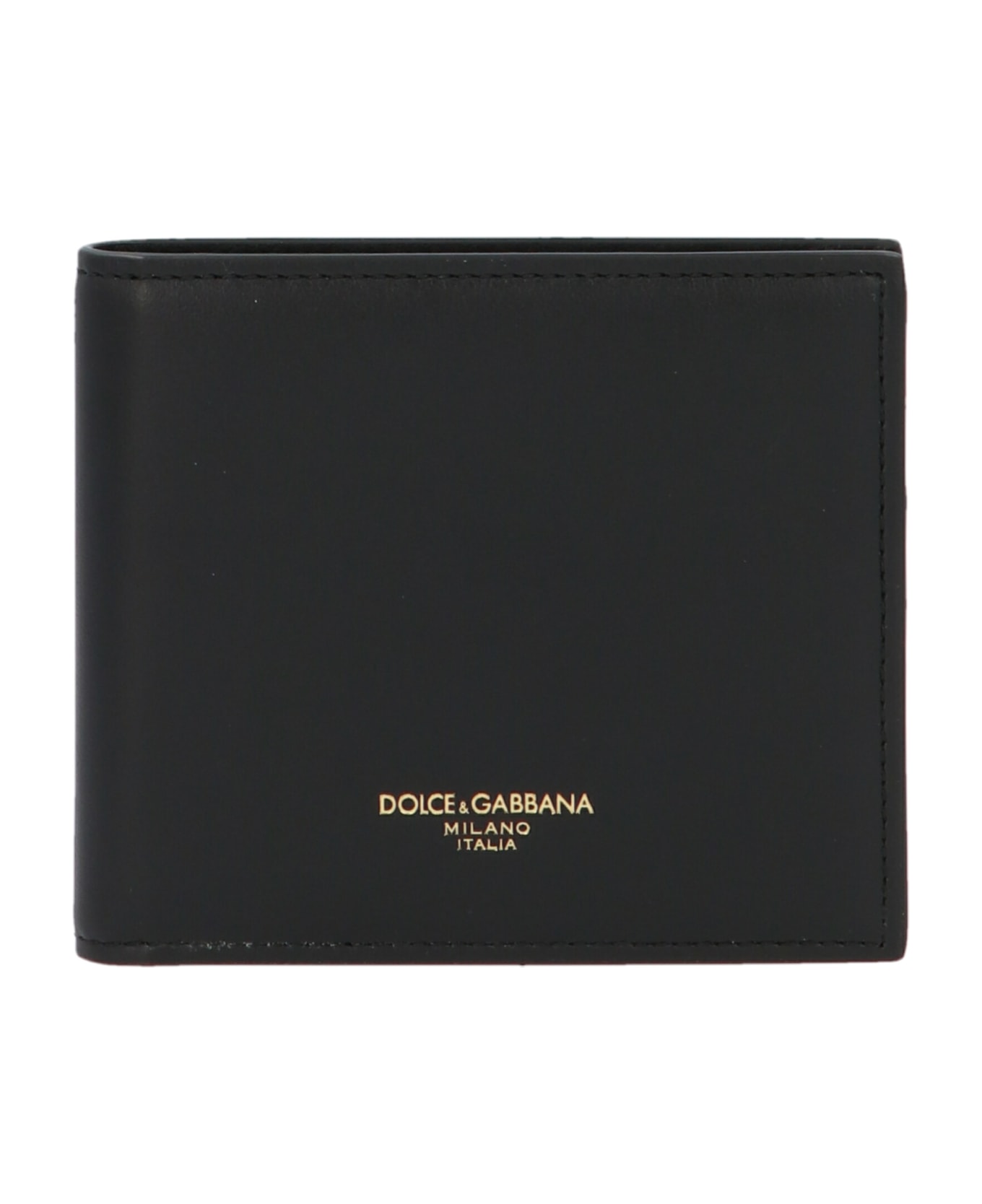 Dolce & Gabbana Logo Printed Wallet - Black  