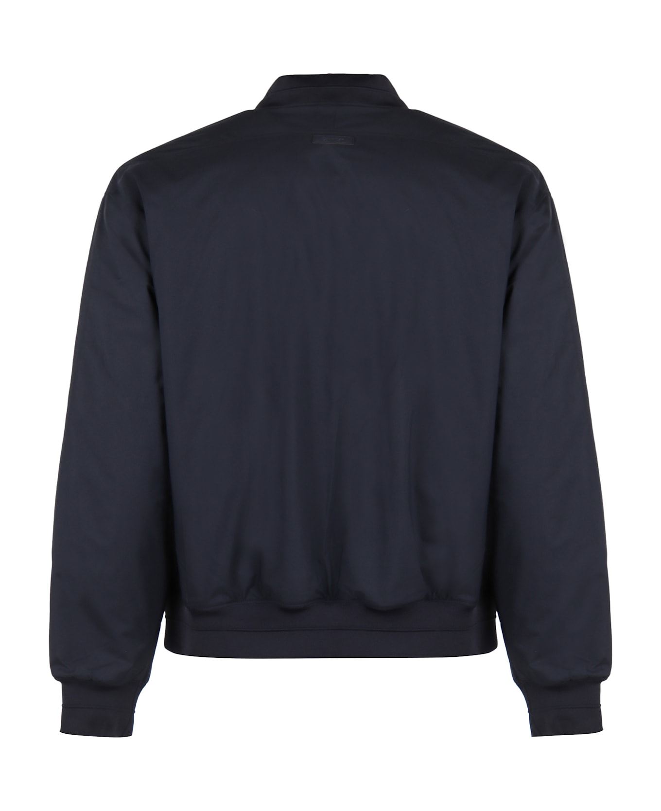 Calvin Klein Bomber Jacket In Technical Fabric - blue