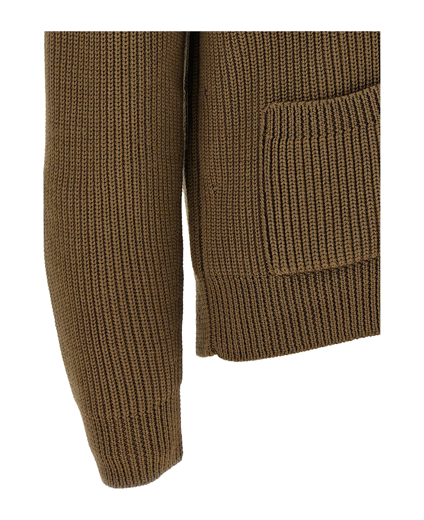Tom Ford Wool Silk Cardigan - Brown