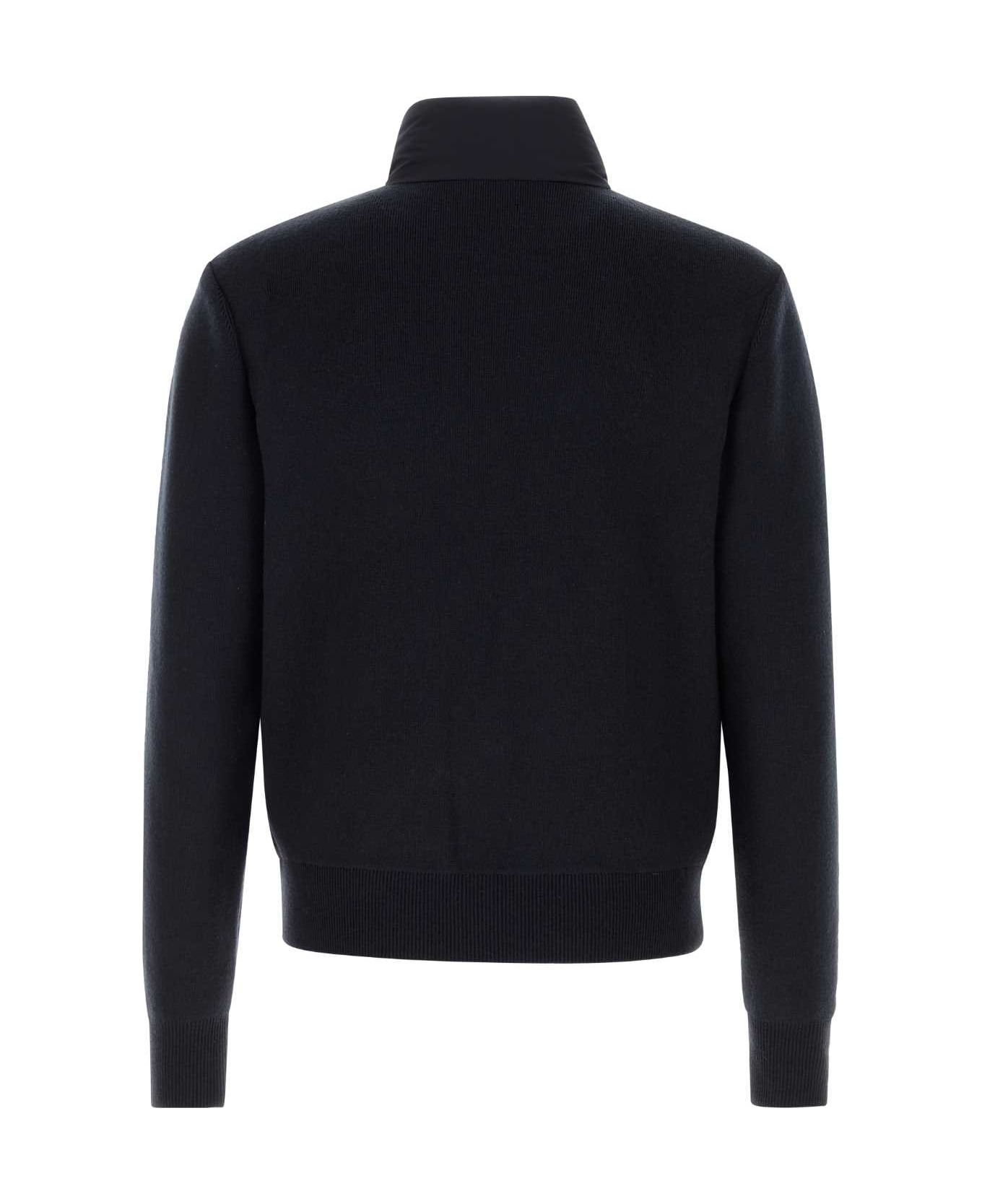 Mackage Navy Stretch Wool Blend Haney Jacket - NAVY
