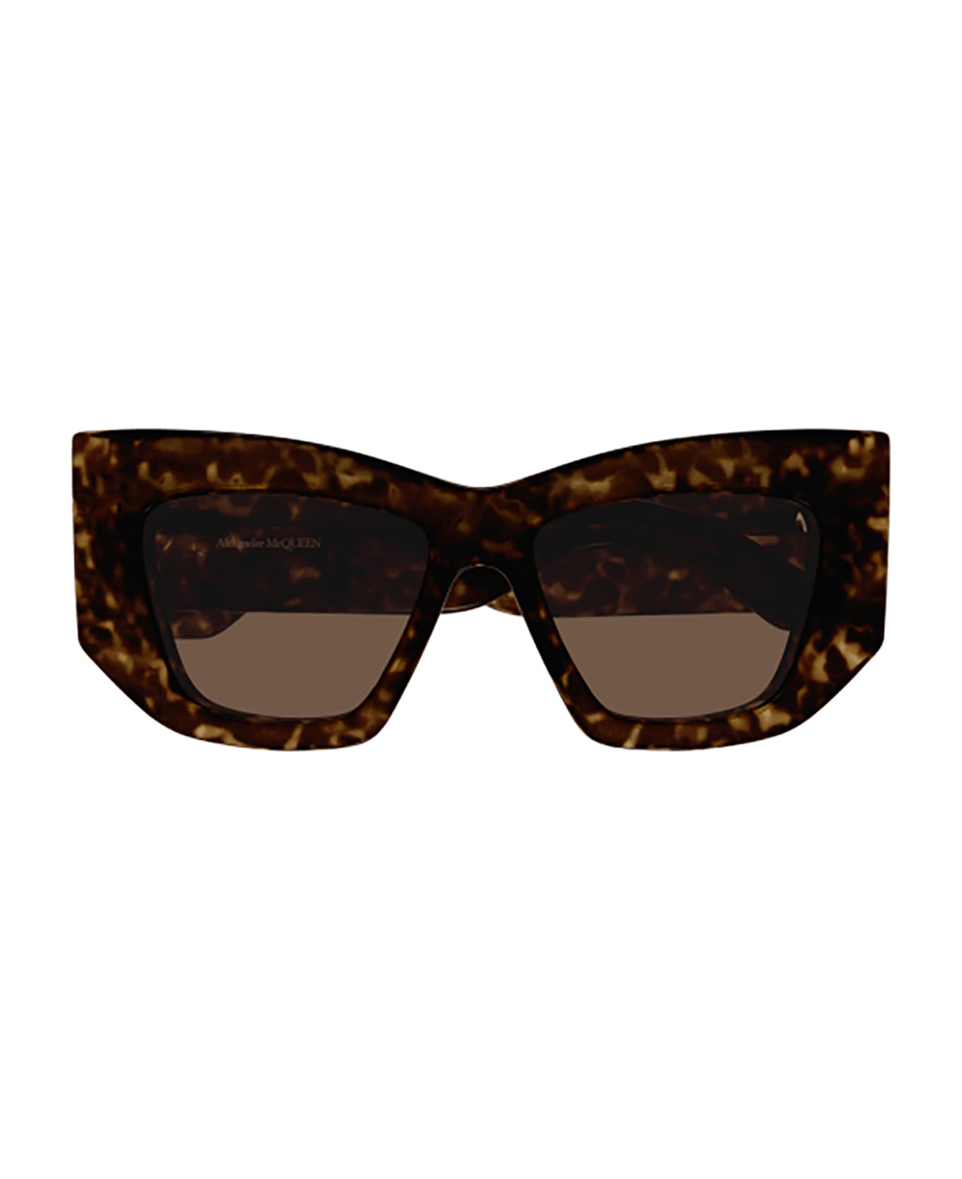 Alexander McQueen Eyewear AM0448S Sunglasses - Havana Havana Brown