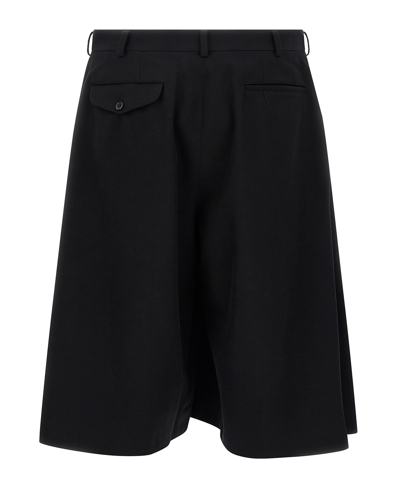 Comme Des Garçons Homme Plus Extra Loose Leg Bermuda Shorts - Black  