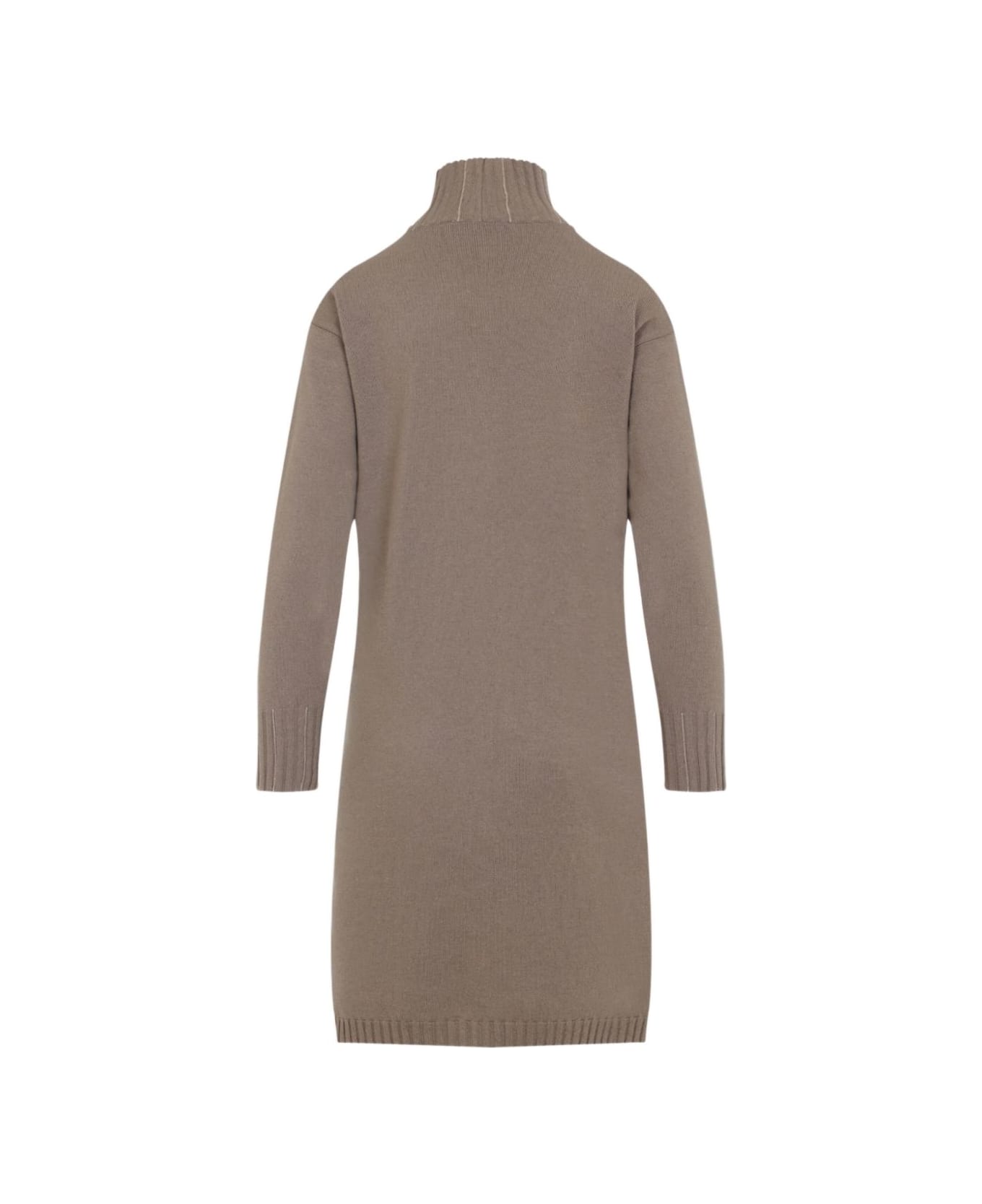 Fabiana Filippi Wool Short Dress - Brown