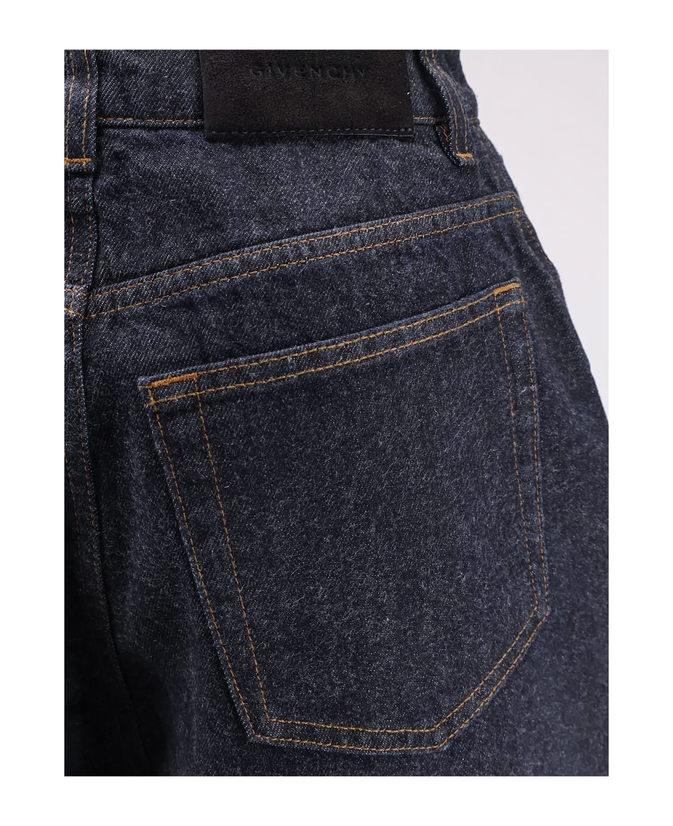 Givenchy Twisted Dark Blue Denim Jeans - Blue