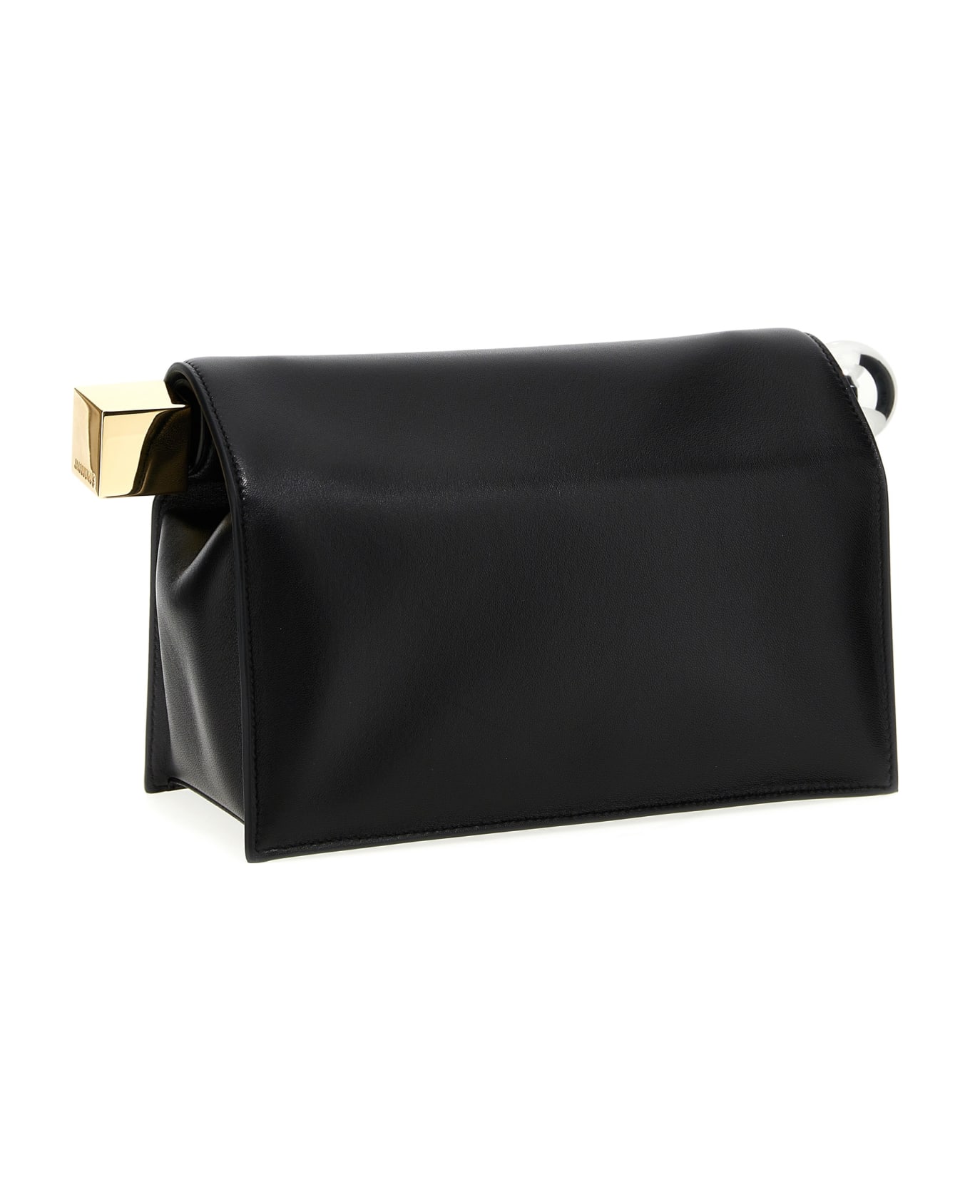 Jacquemus 
la Pochette Rond Carré
 Clutch - Black  