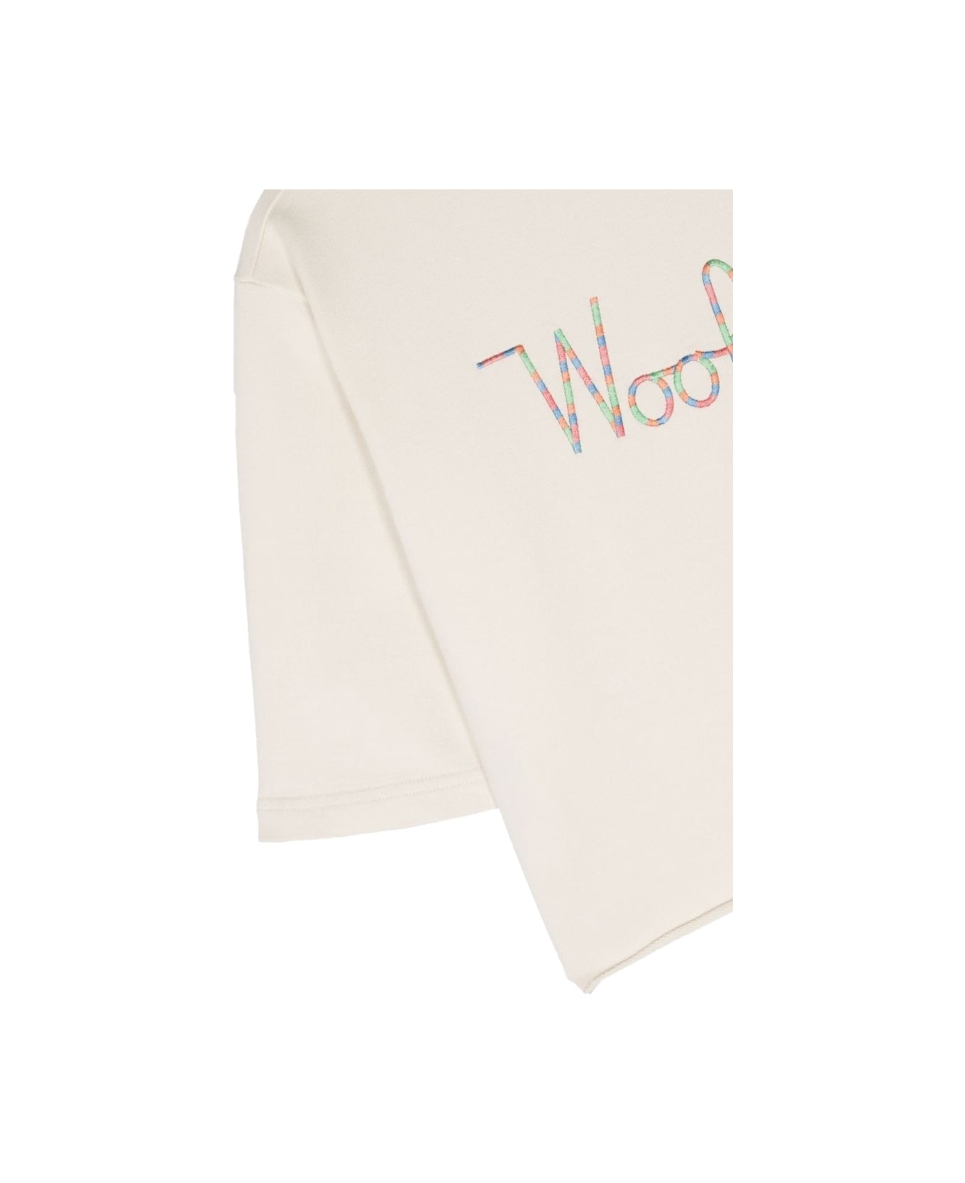 Woolrich Cropped Crewneck Top - IVORY