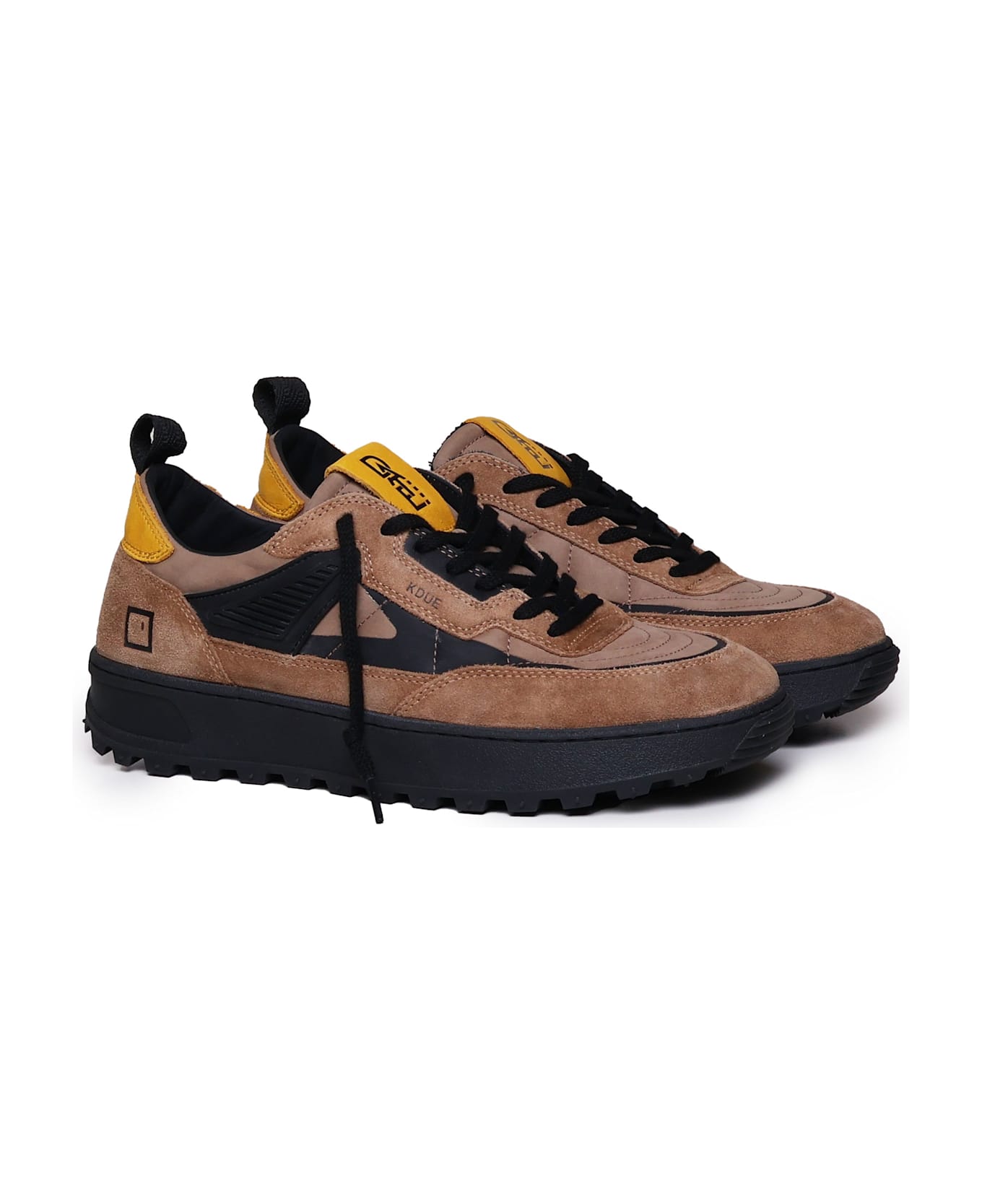 D.A.T.E. Kdue Outdoor Sneakers - BROWN, black