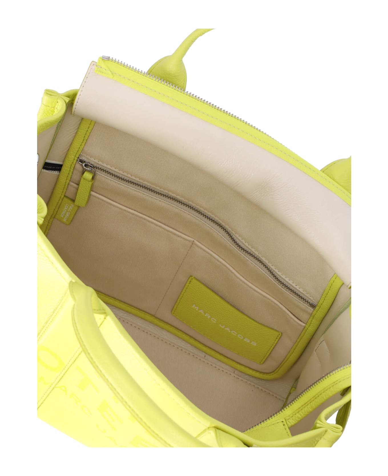 Marc Jacobs The Leather Medium Tote Bag - Yellow