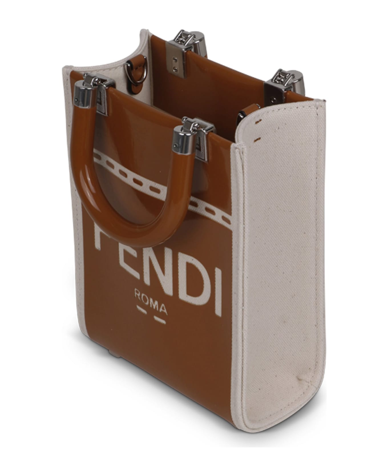 Fendi Sunshine Mini Bag In HGKRI2 And Patent Leather