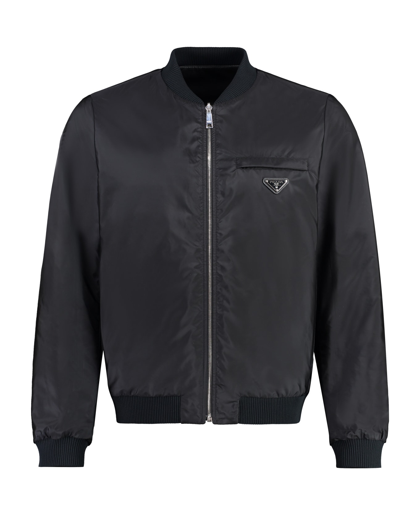 Prada Lambskin Bomber Jacket - NERO