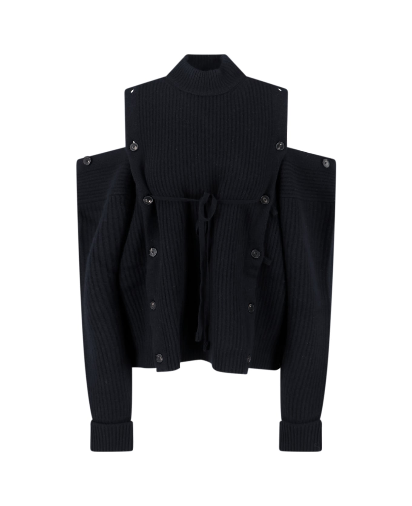 Setchu Wool And Cashmere Blend Sweater - Black  