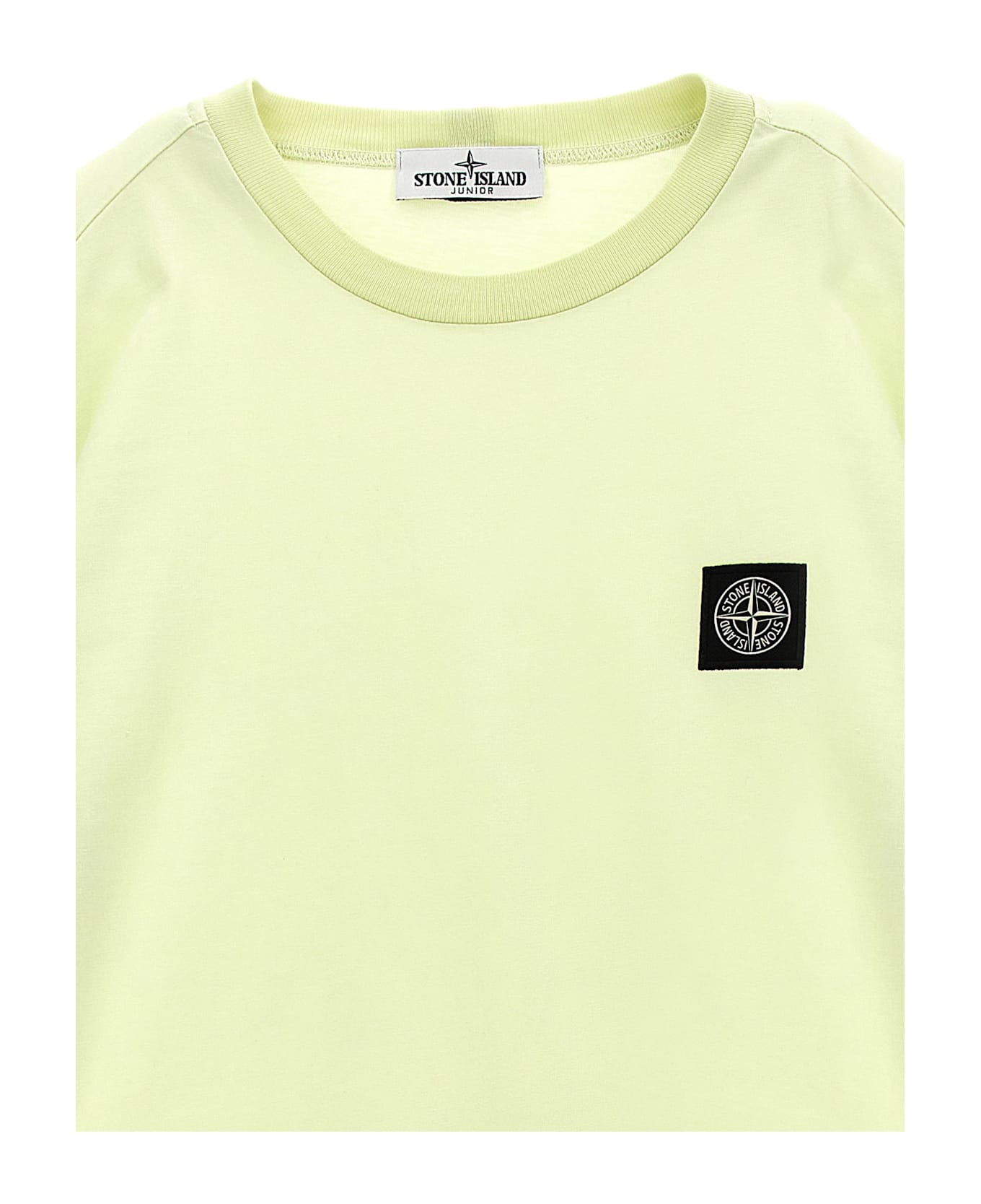 Stone Island Junior Logo Badge T-shirt - Green