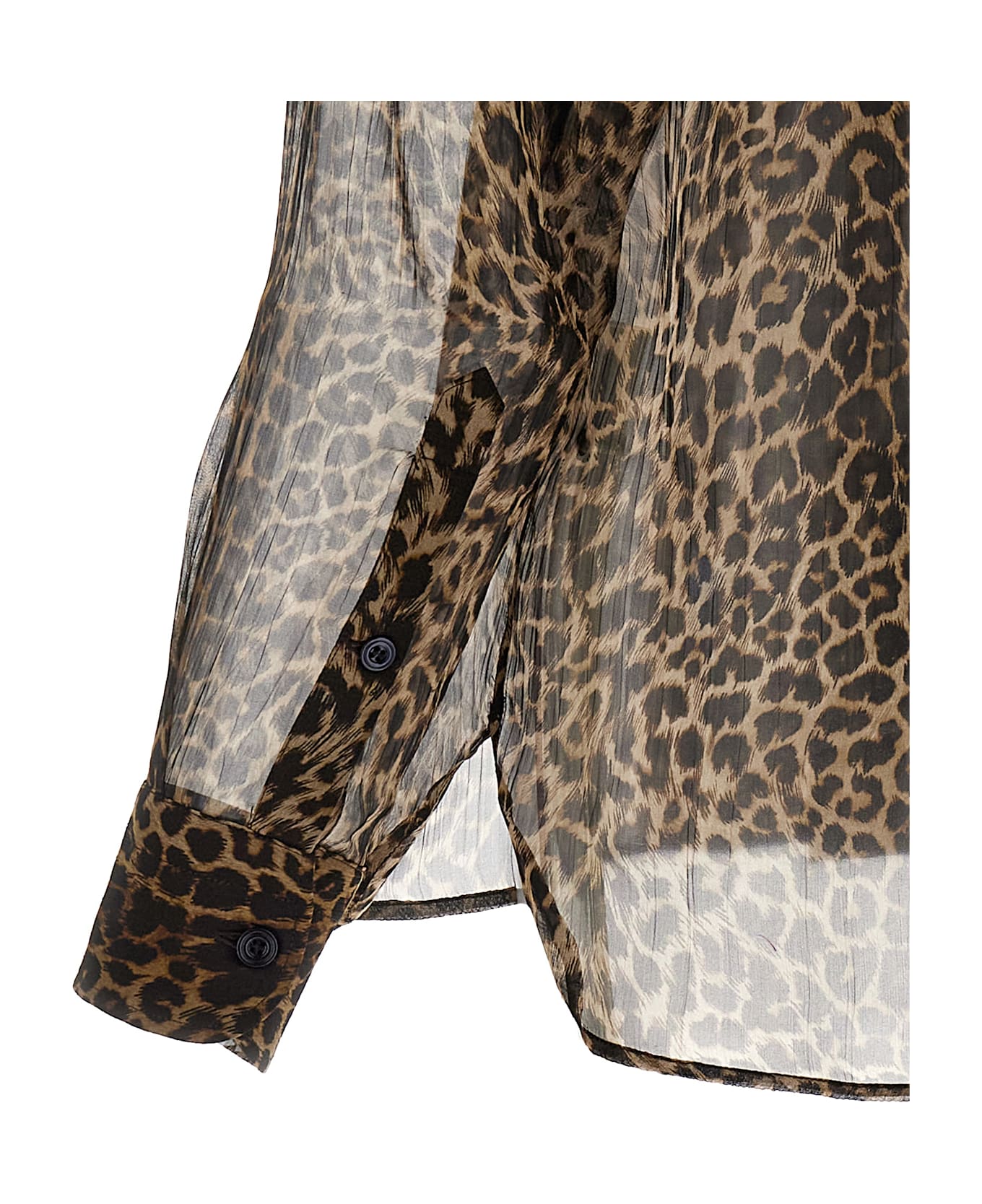 Tom Ford Animal Shirt - LEOPARD BROWN 
BLACK