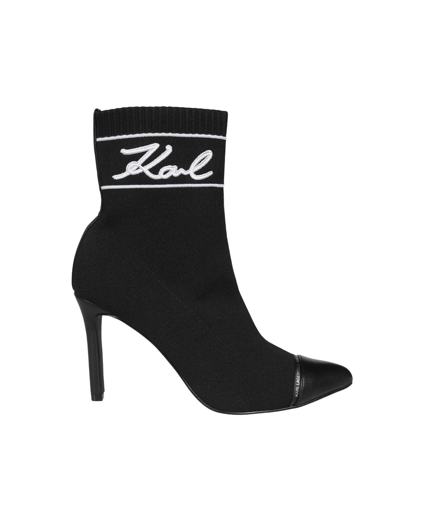 Karl Lagerfeld Sock Ankle Boots - black